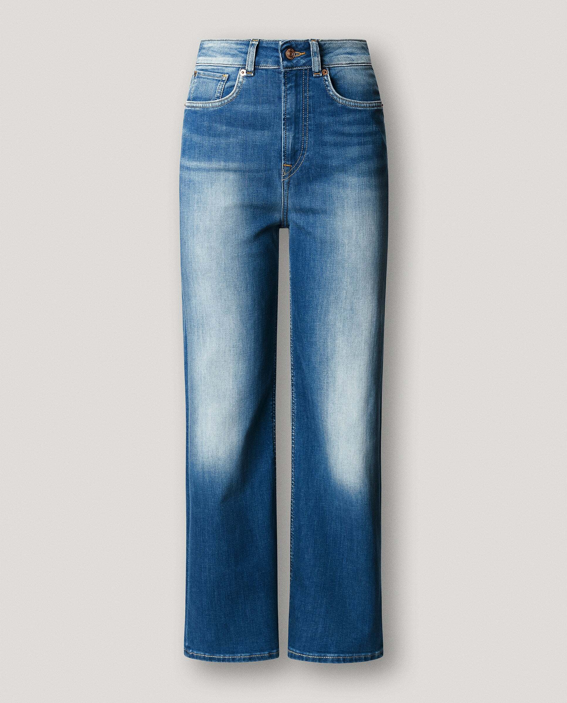 Imagen 9 de Vaquero de mujer fit recto tiro alto - Pepe Jeans - Azul Azul