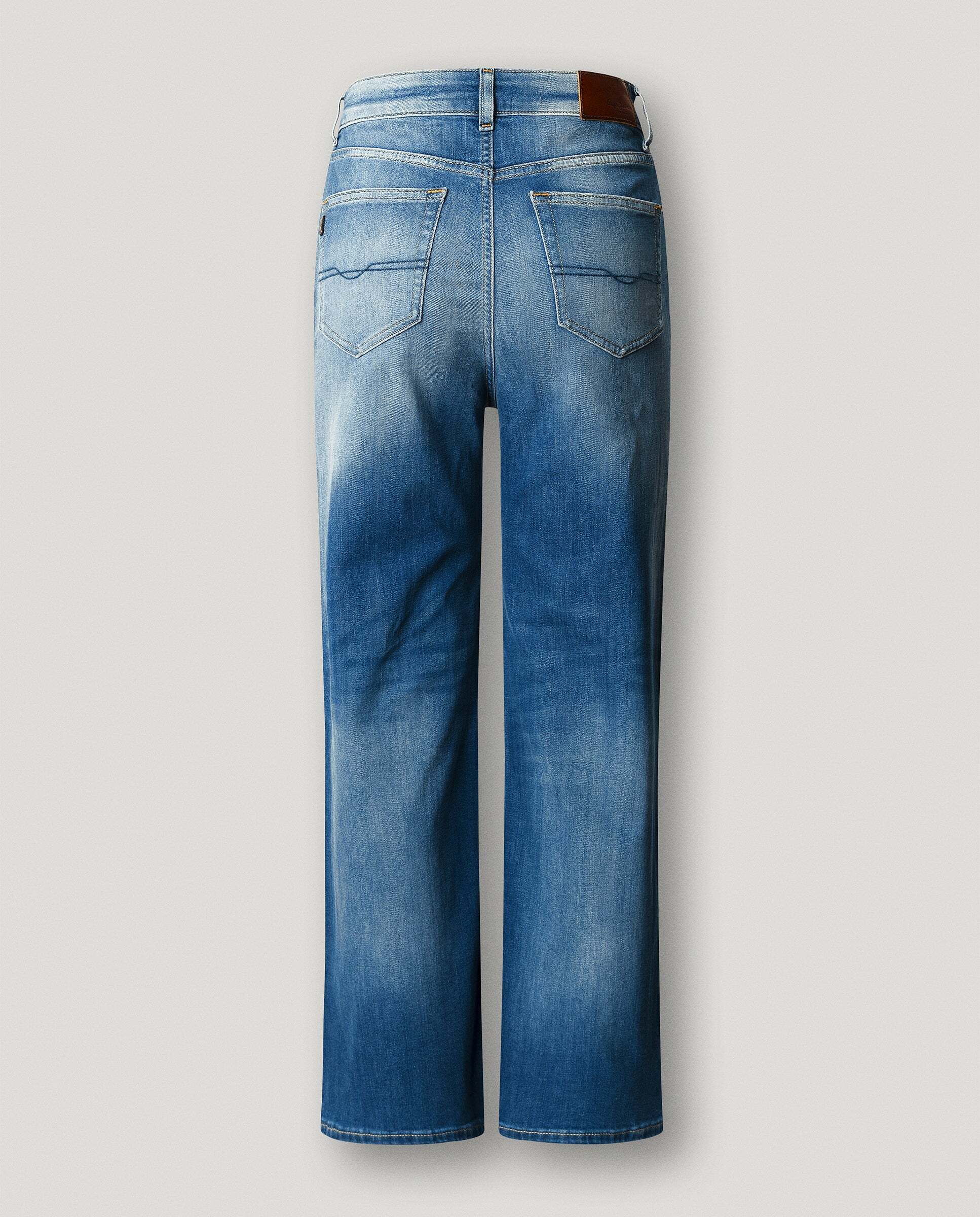 Imagen 8 de Vaquero de mujer fit recto tiro alto - Pepe Jeans - Azul Azul
