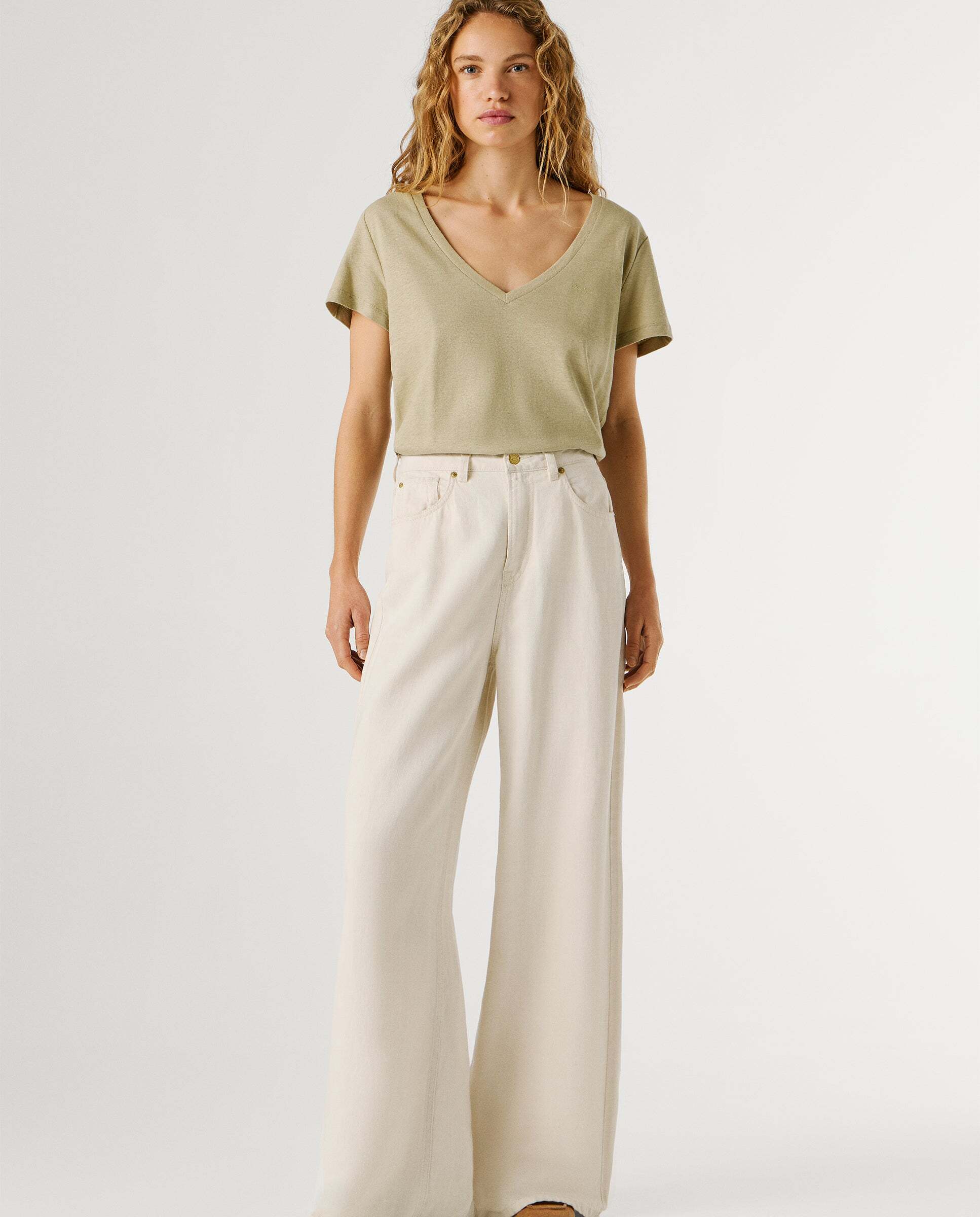 Pepe Jeans - Vaquero de mujer fit wide y tiro alto.