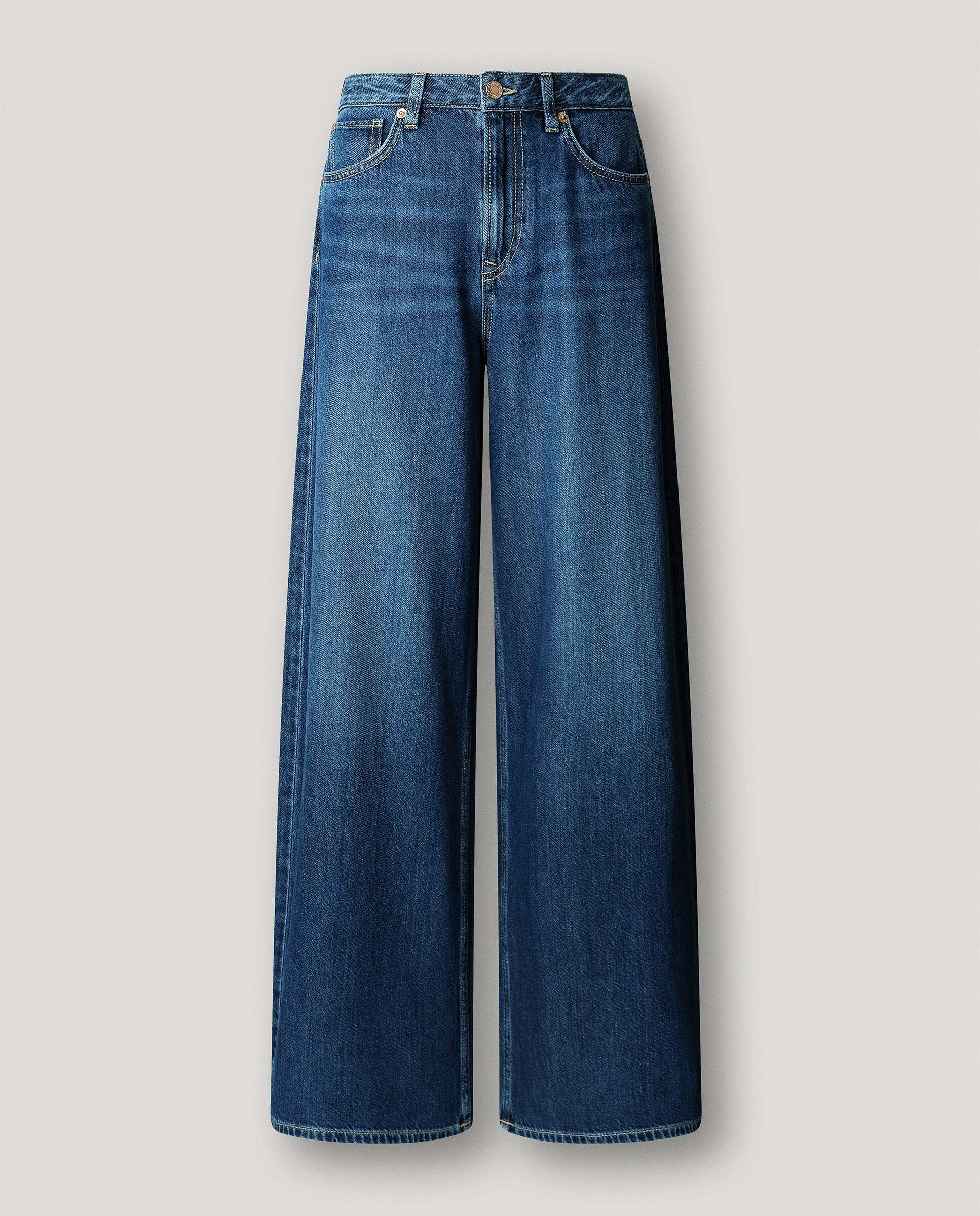 Jaimy - Pepe Jeans - jeans fit wide y tiro alto - Azul Azul-9