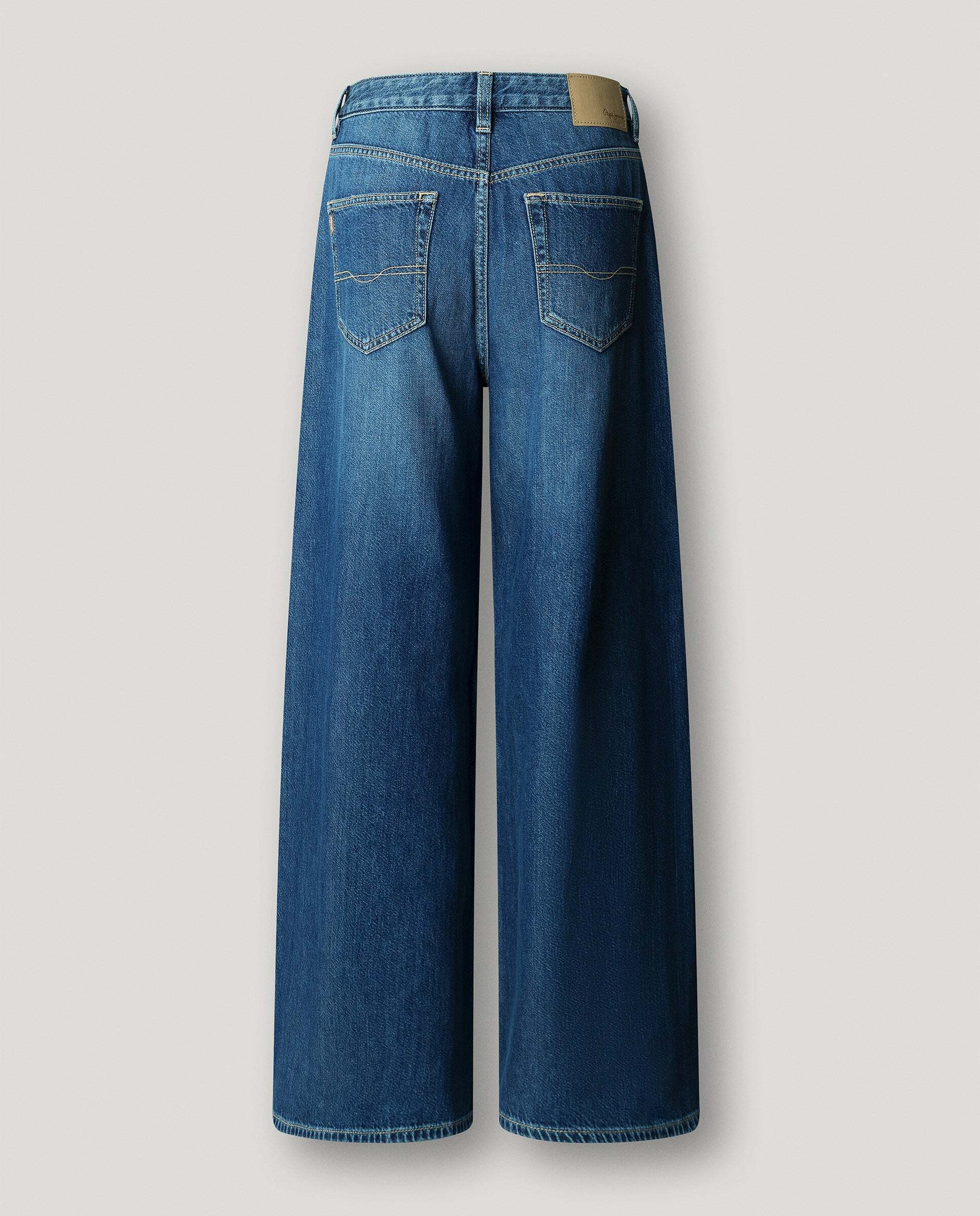 Jaimy - Pepe Jeans - jeans fit wide y tiro alto - Azul Azul-8