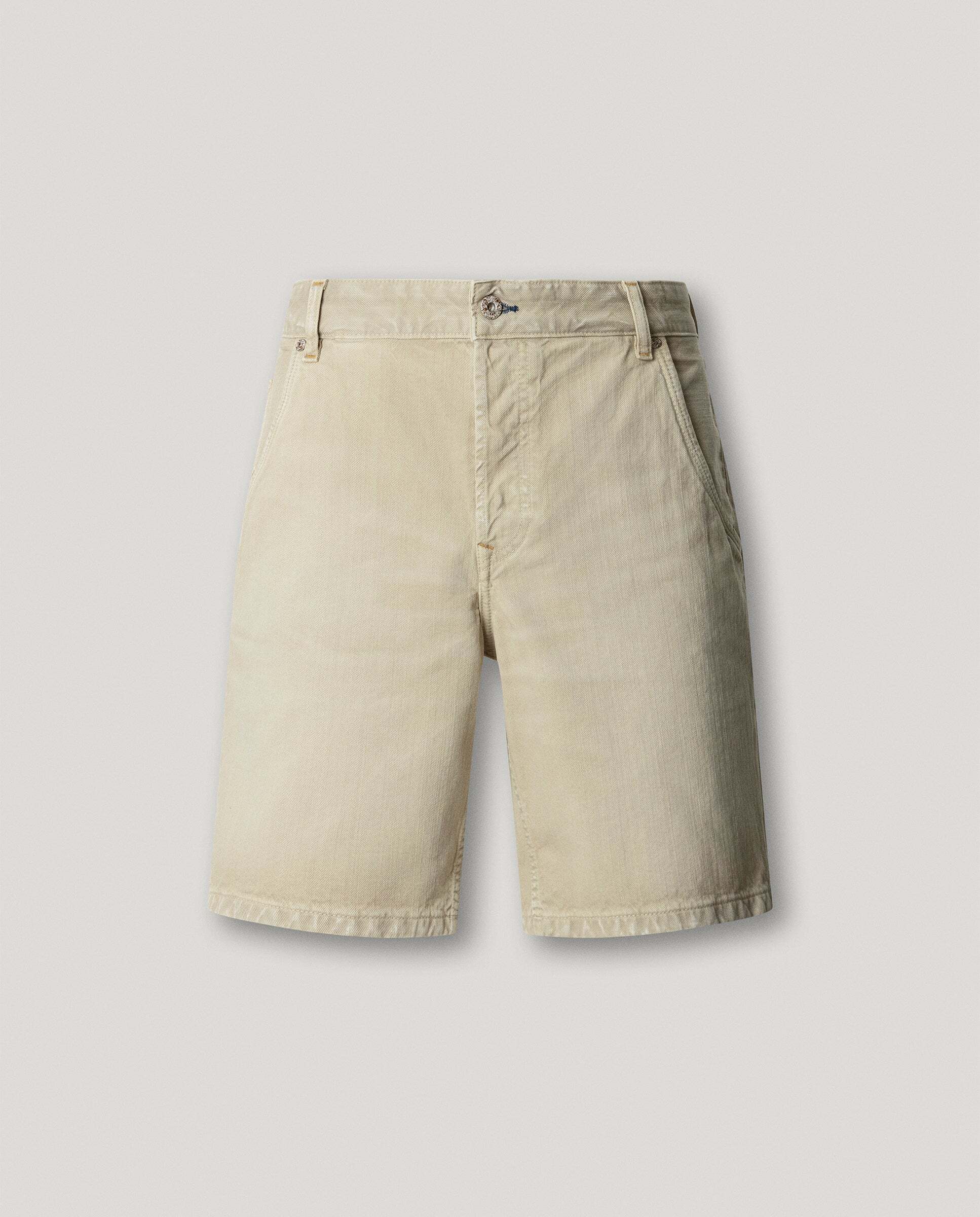 Bermuda de hombre sarga fit loose - Pepe Jeans - Marrón Marrón-9