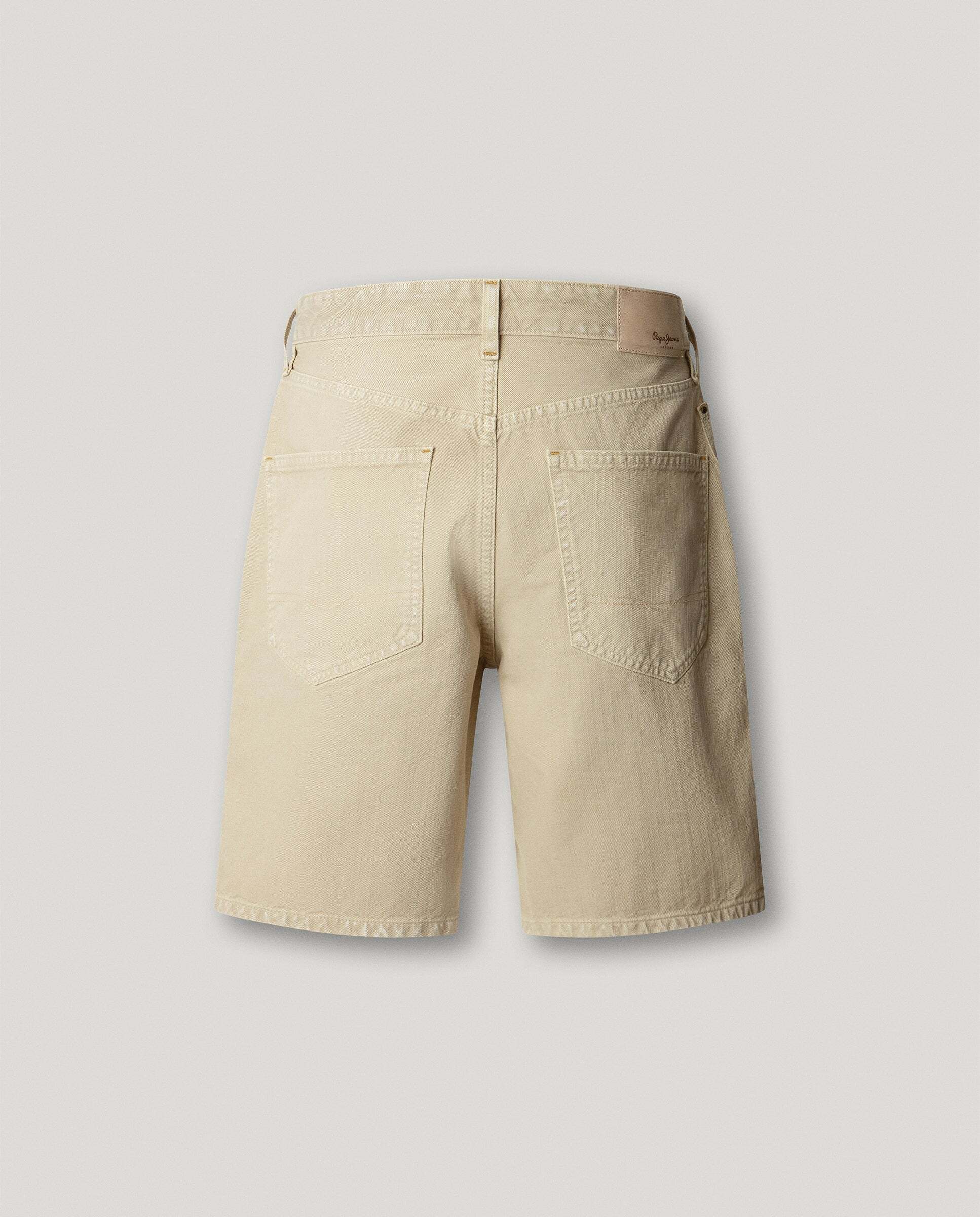 Bermuda de hombre sarga fit loose - Pepe Jeans - Marrón Marrón-8