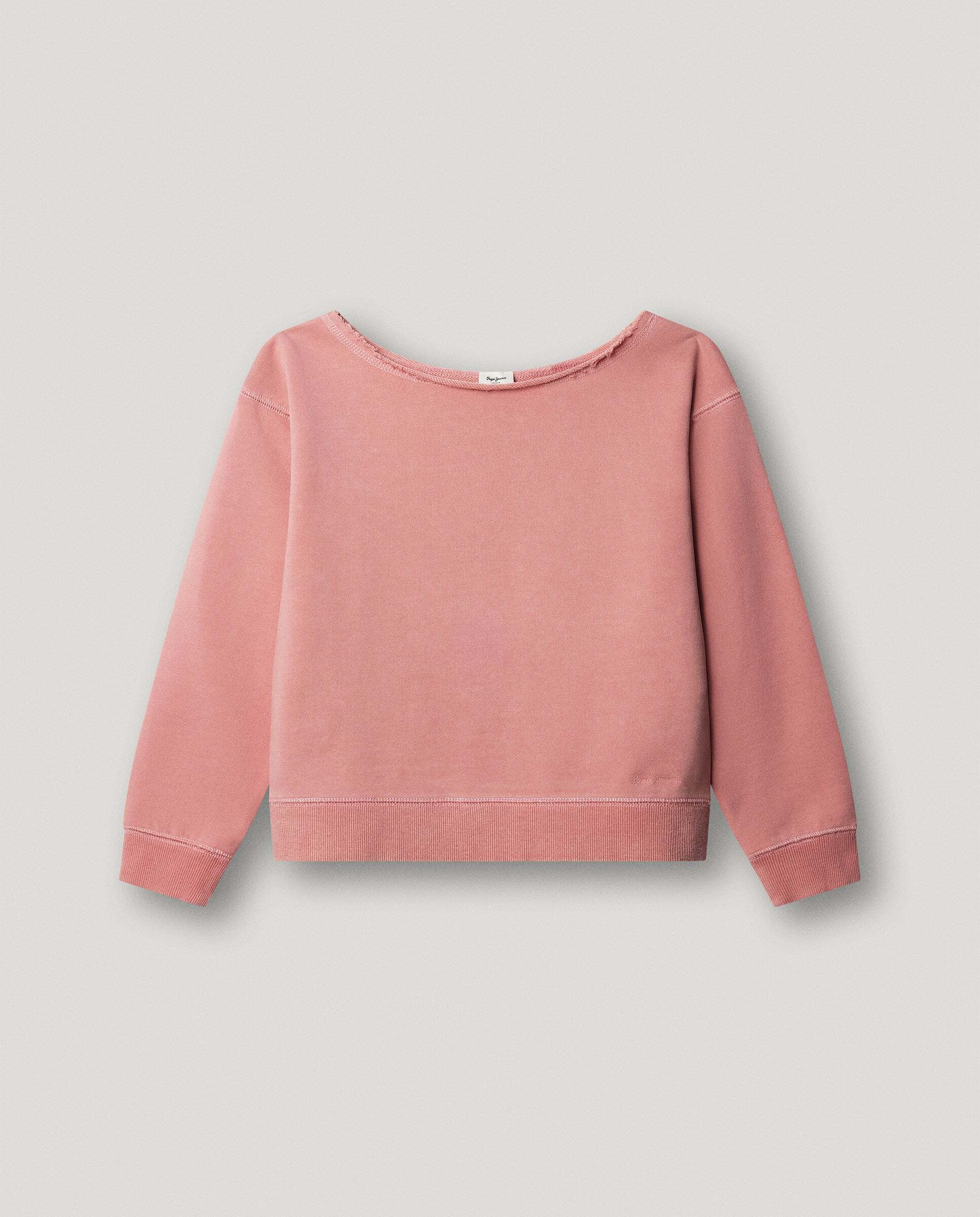 Sudadera con cuello abierto Gemma de niña - Pepe Jeans - Rosa Rosa-1