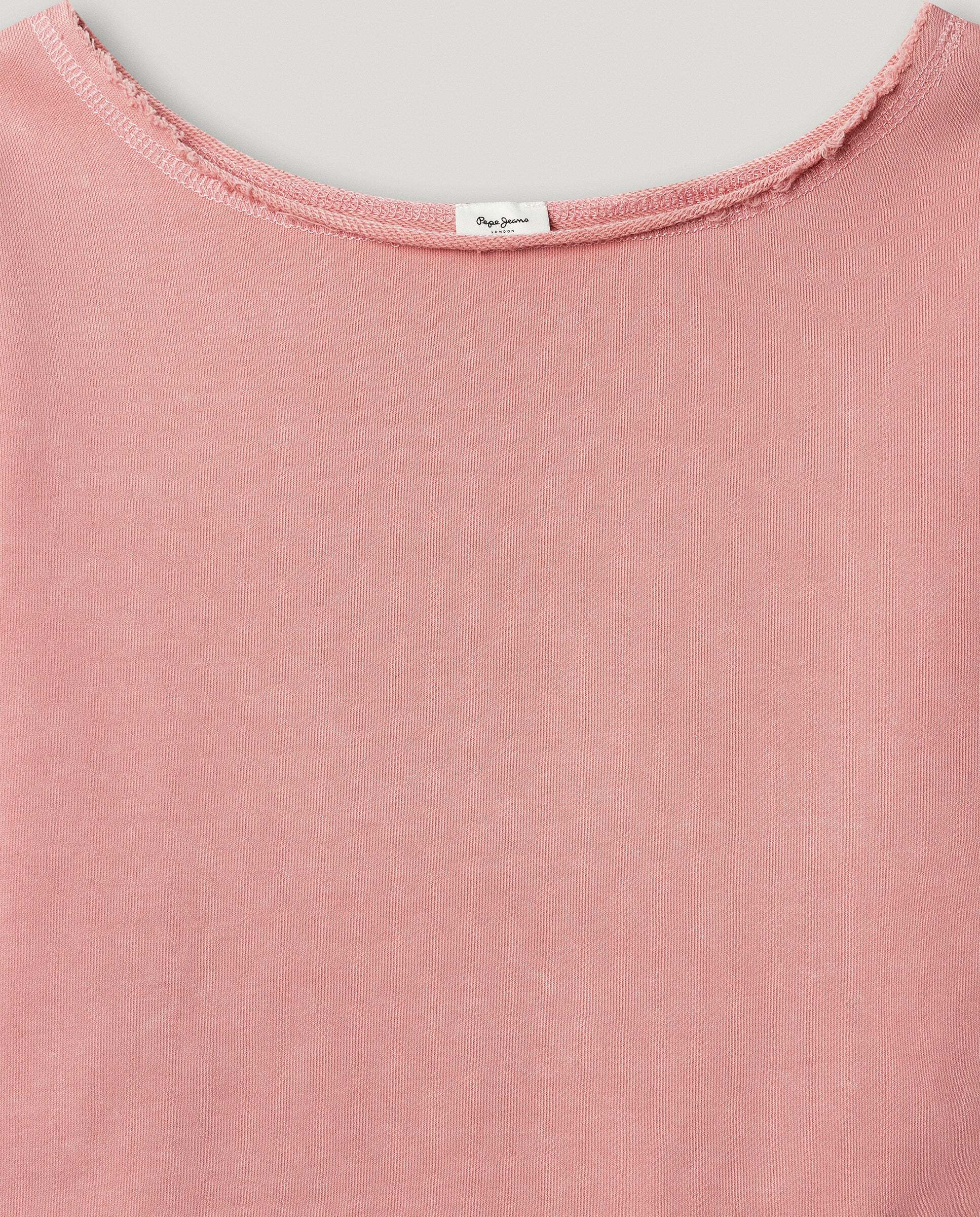 Sudadera con cuello abierto Gemma de niña - Pepe Jeans - Rosa Rosa-2