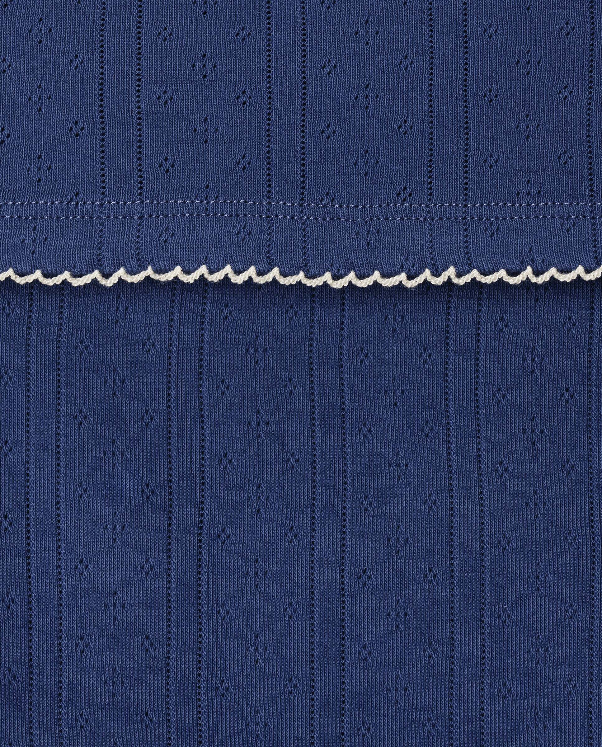 Top de tirantes de pointelle Galadriel de niña - Pepe Jeans - Azul índigo Azul índigo-5
