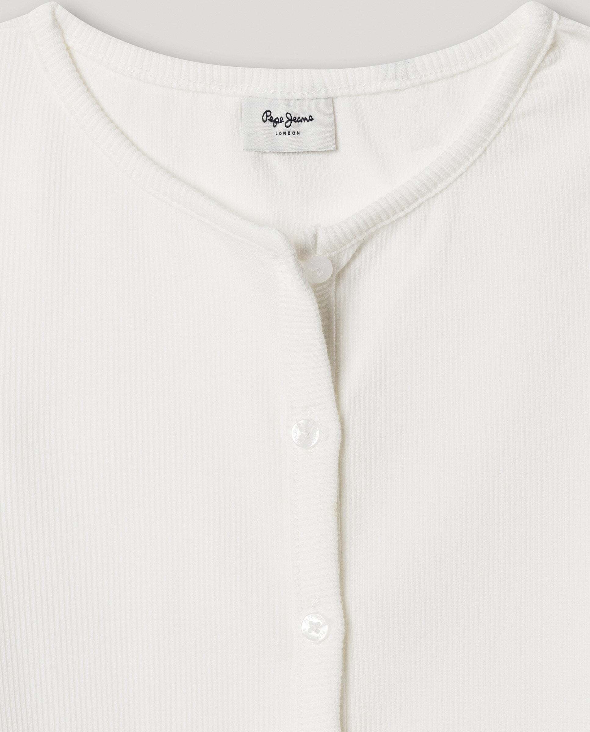 Top de canalé Angy de niña - Pepe Jeans - Crudo Crudo-2
