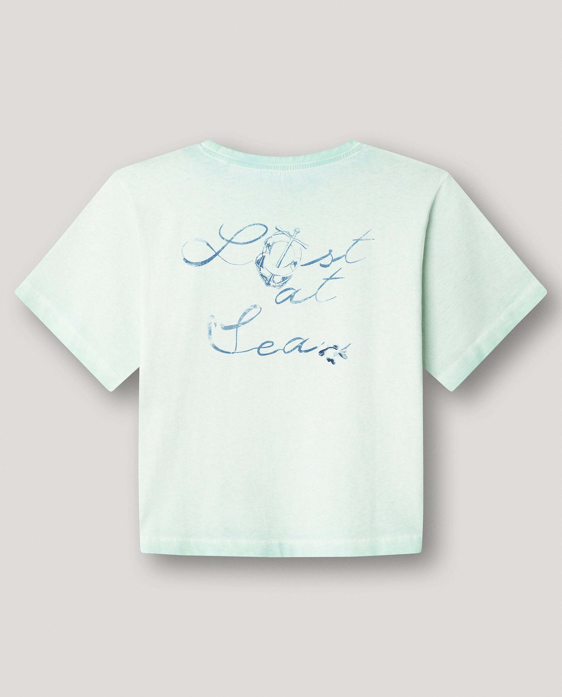 Camiseta de niña con espalda estampada de niña fit relaxed - Pepe Jeans - Azul Azul-3