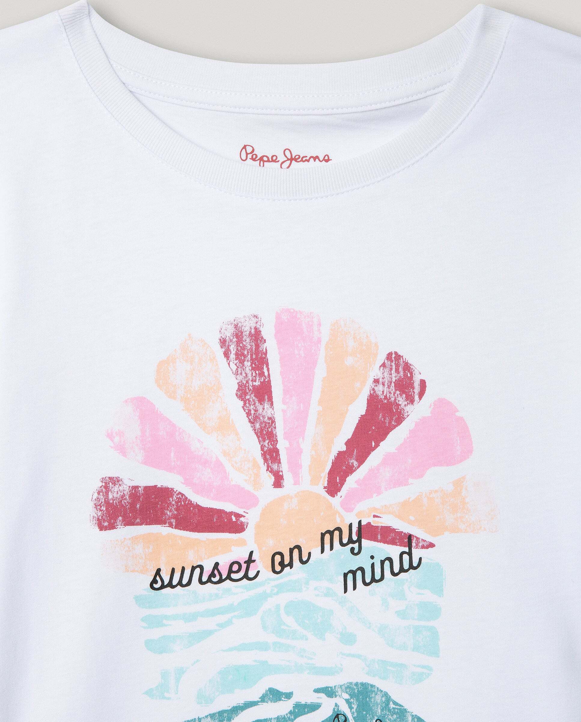 Camiseta Giada de niña - Pepe Jeans - Blanco Blanco-2