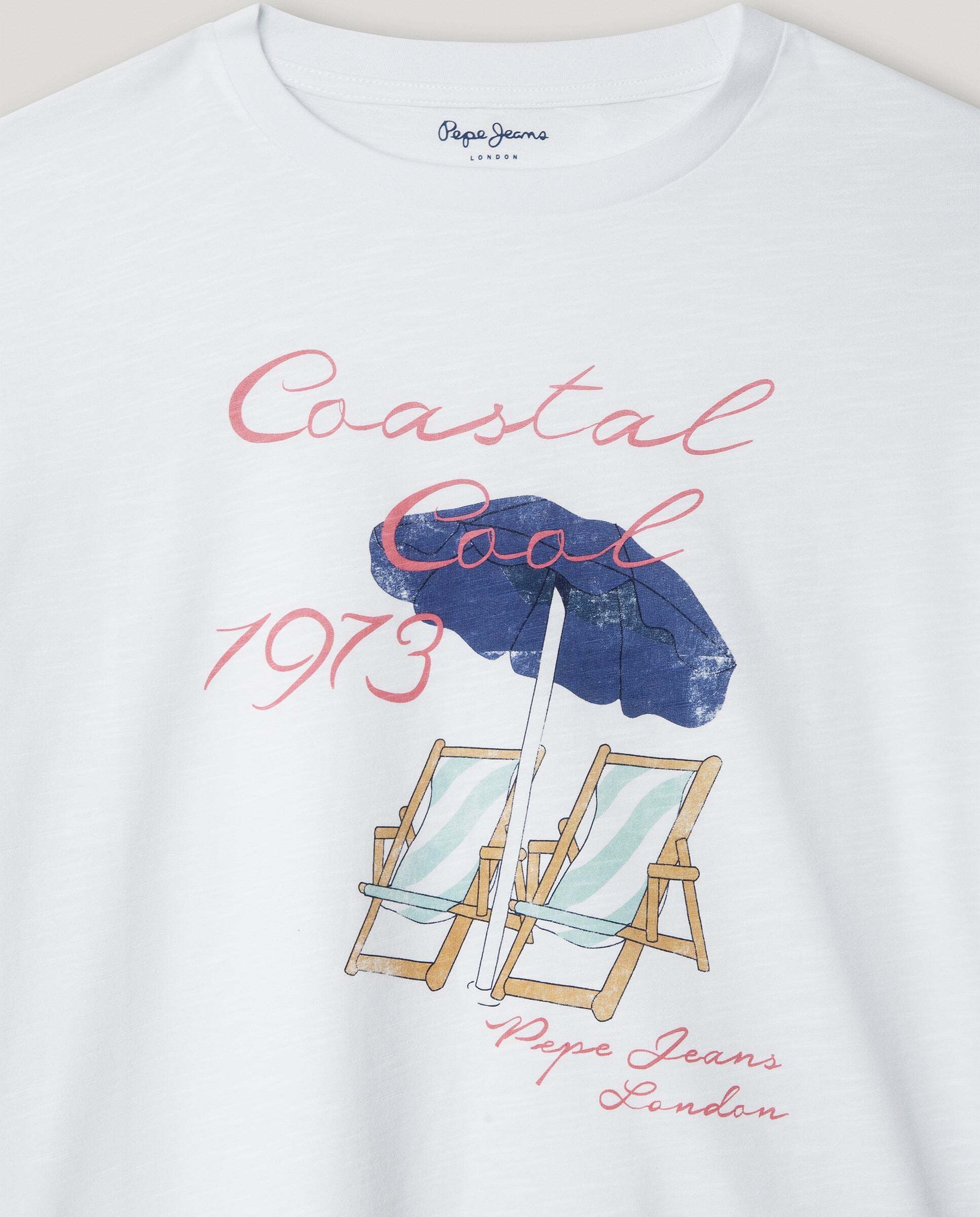 Camiseta gráfico estampado de niña fit relaxed - Pepe Jeans - Blanco Blanco-2