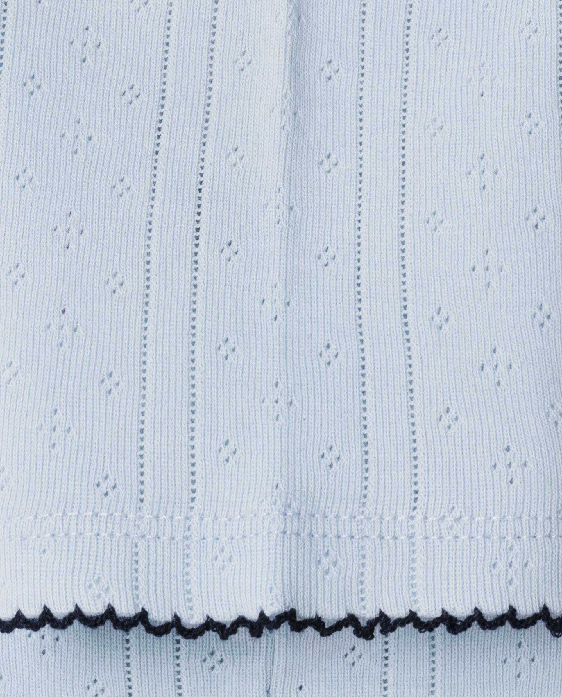 Top de niña pointelle cuello redondo - Pepe Jeans - Azul Azul-4