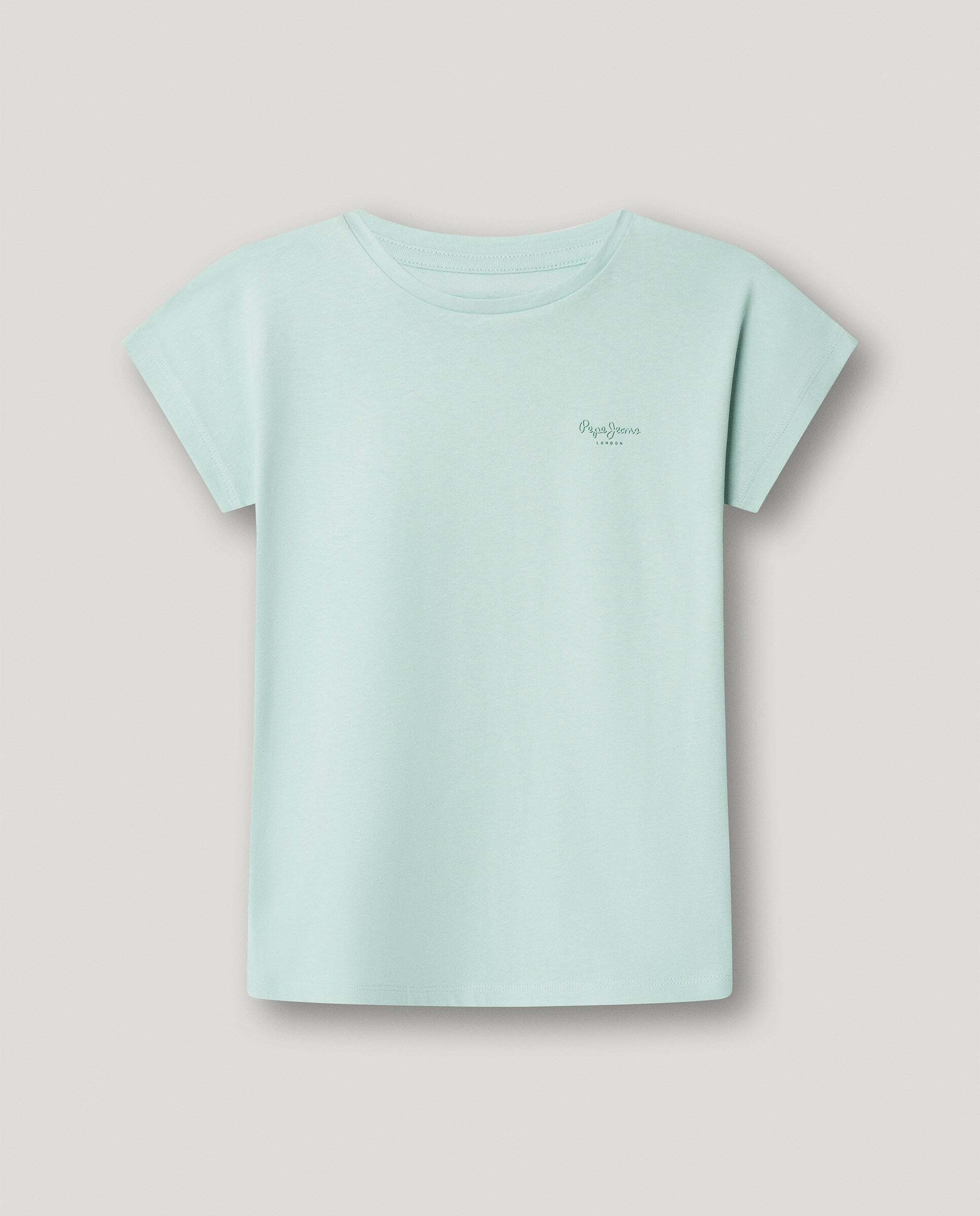 Camiseta Gigi de niña - Pepe Jeans - Rosa Verde Agua-1