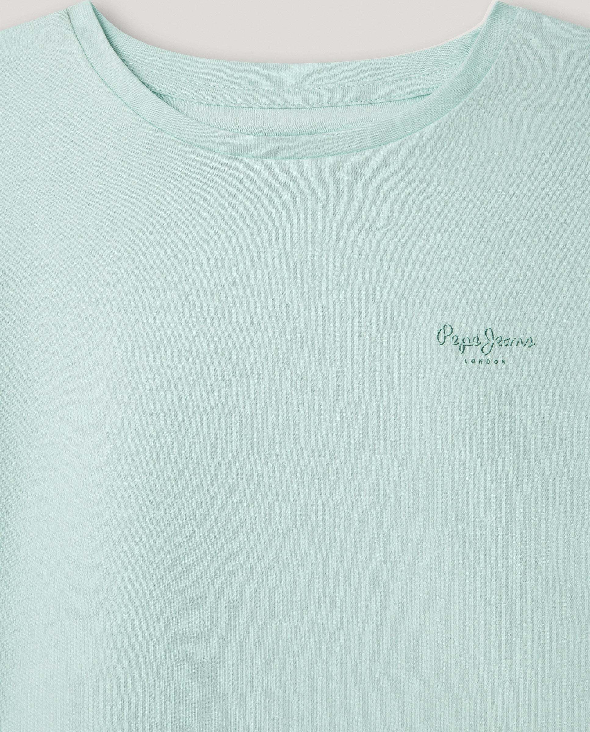 Camiseta Gigi de niña - Pepe Jeans - Rosa Verde Agua-2