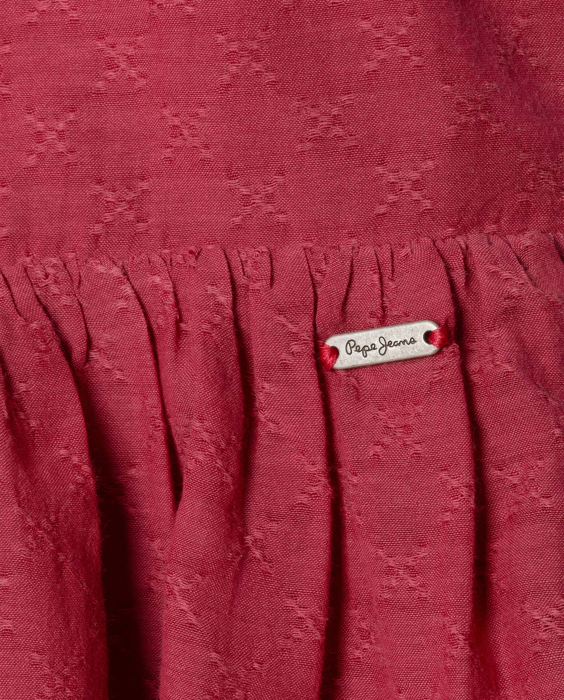 Minivestido con espejos Irin de niña - Pepe Jeans - Granate Granate-2