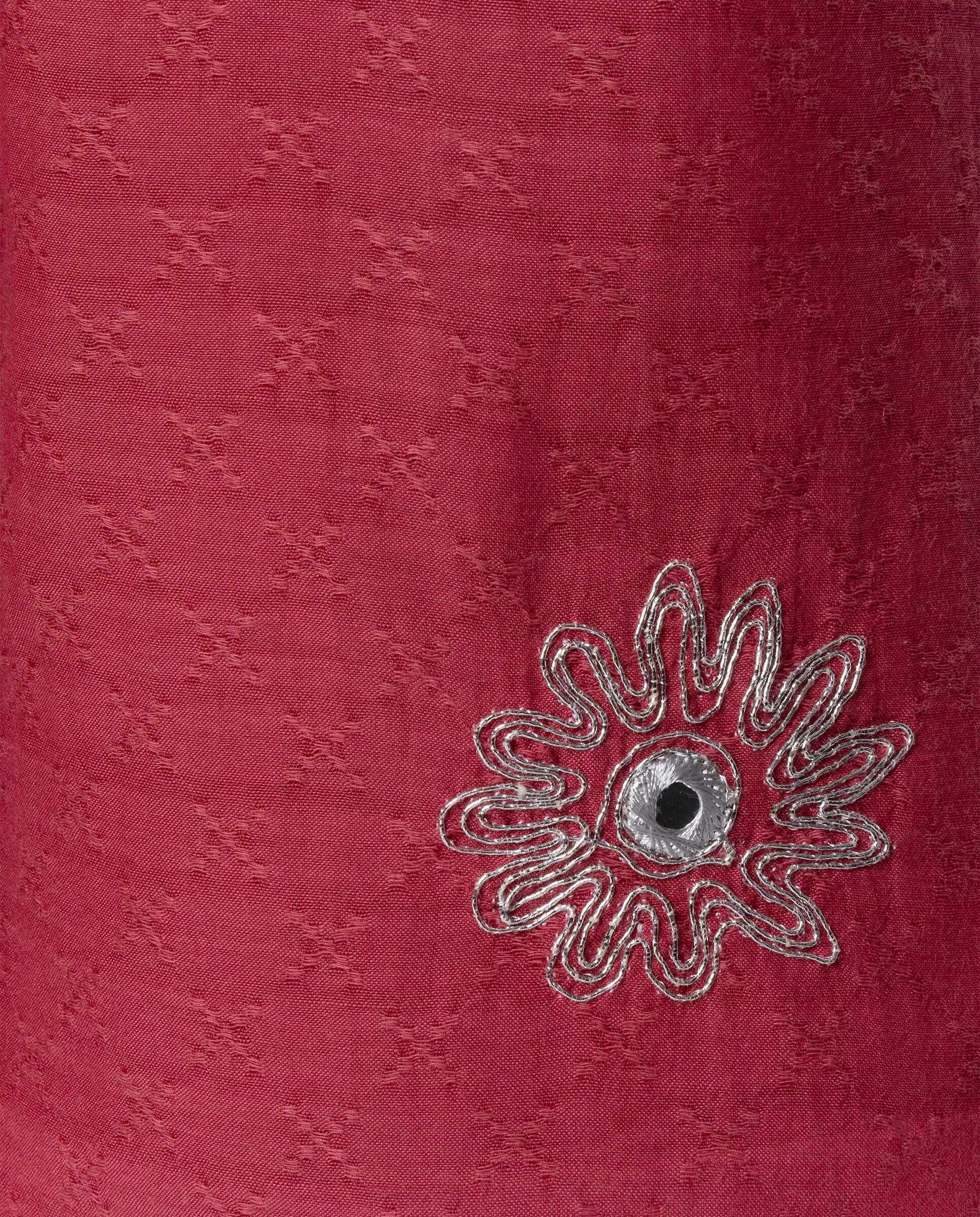 Minivestido con espejos Irin de niña - Pepe Jeans - Granate Granate-4