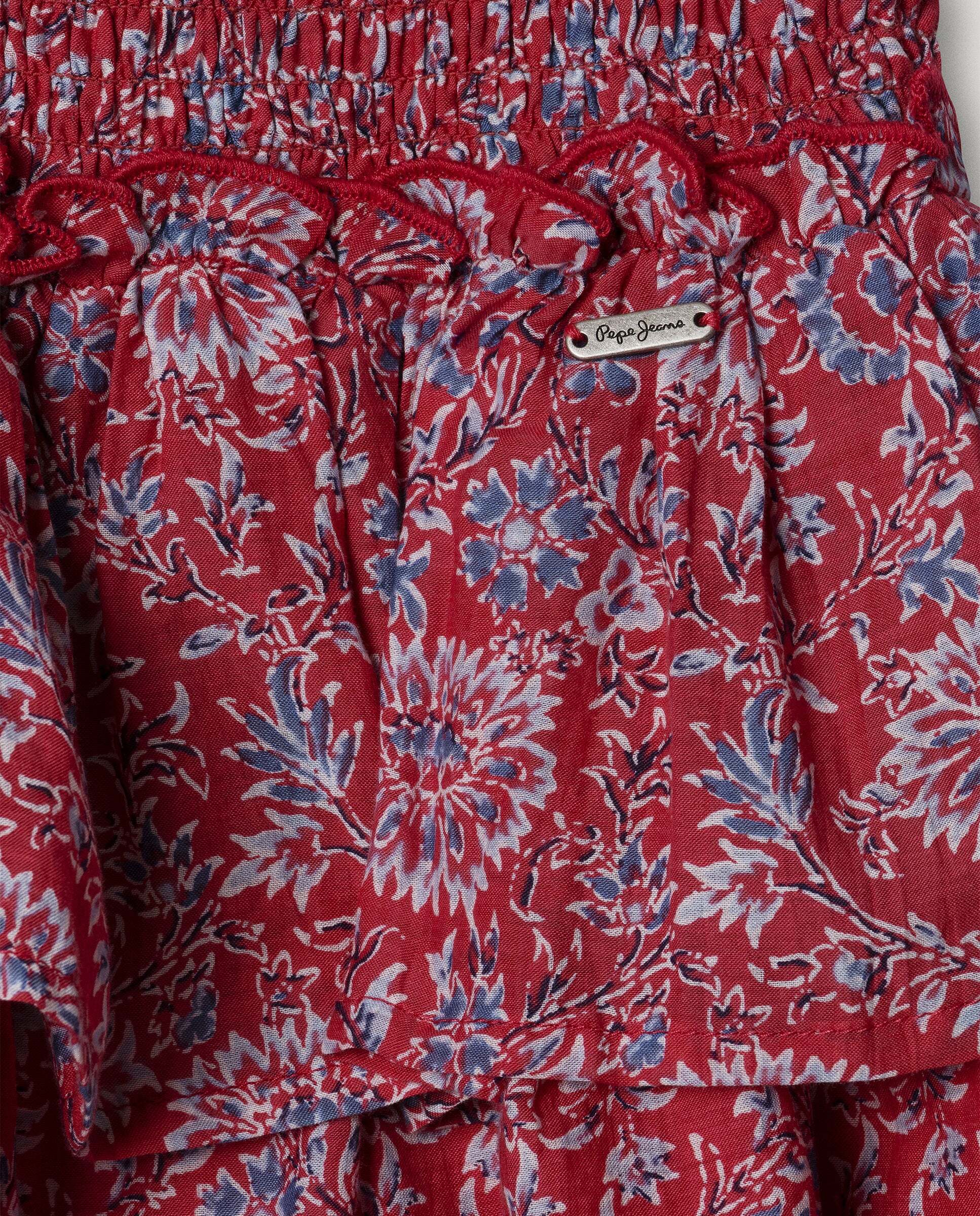 Falda Hallie de niña - Pepe Jeans - Rojo Rojo-3