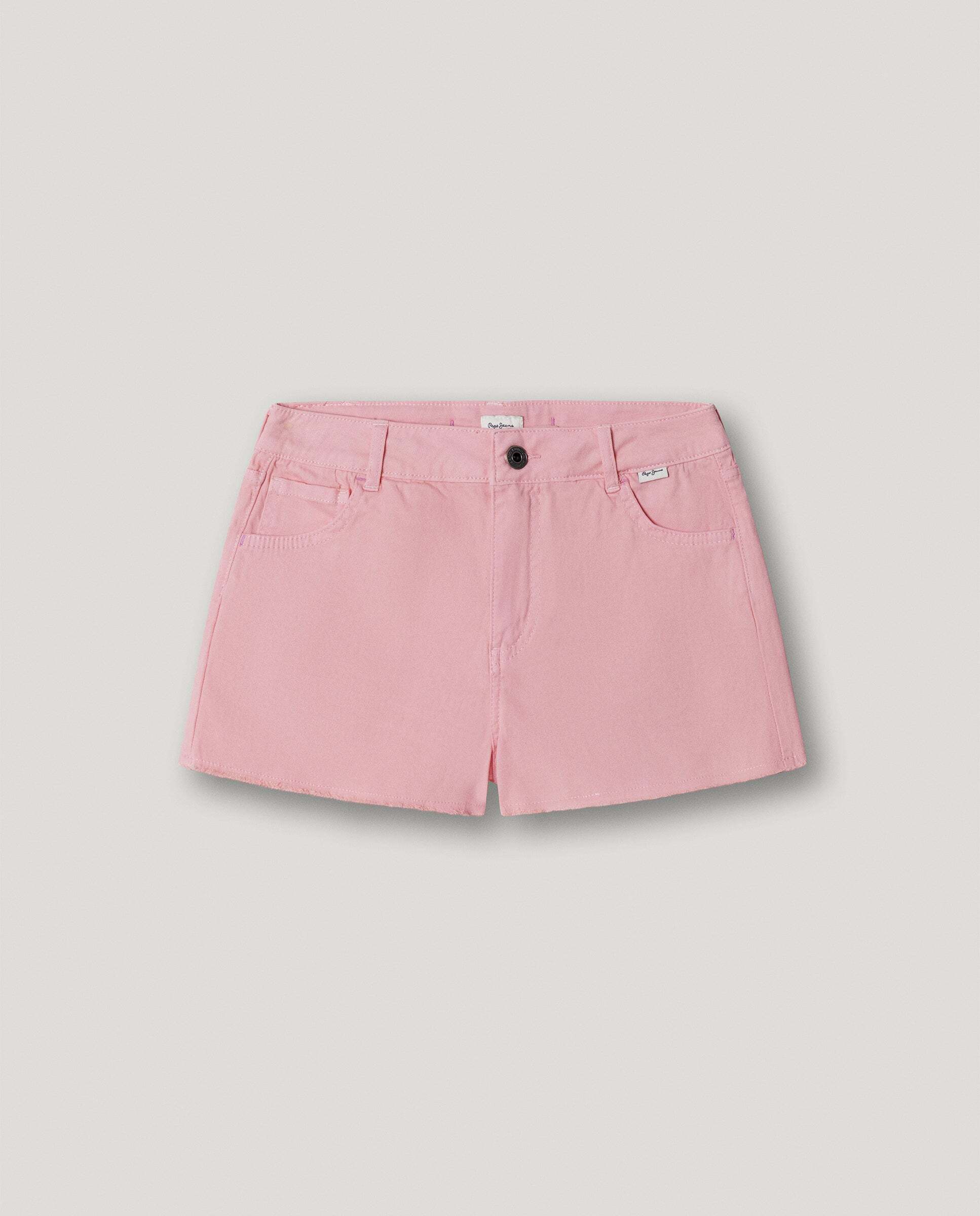 Shorts vaqueros teñidos Ofra de niña - Pepe Jeans - Rosa Rosa-1