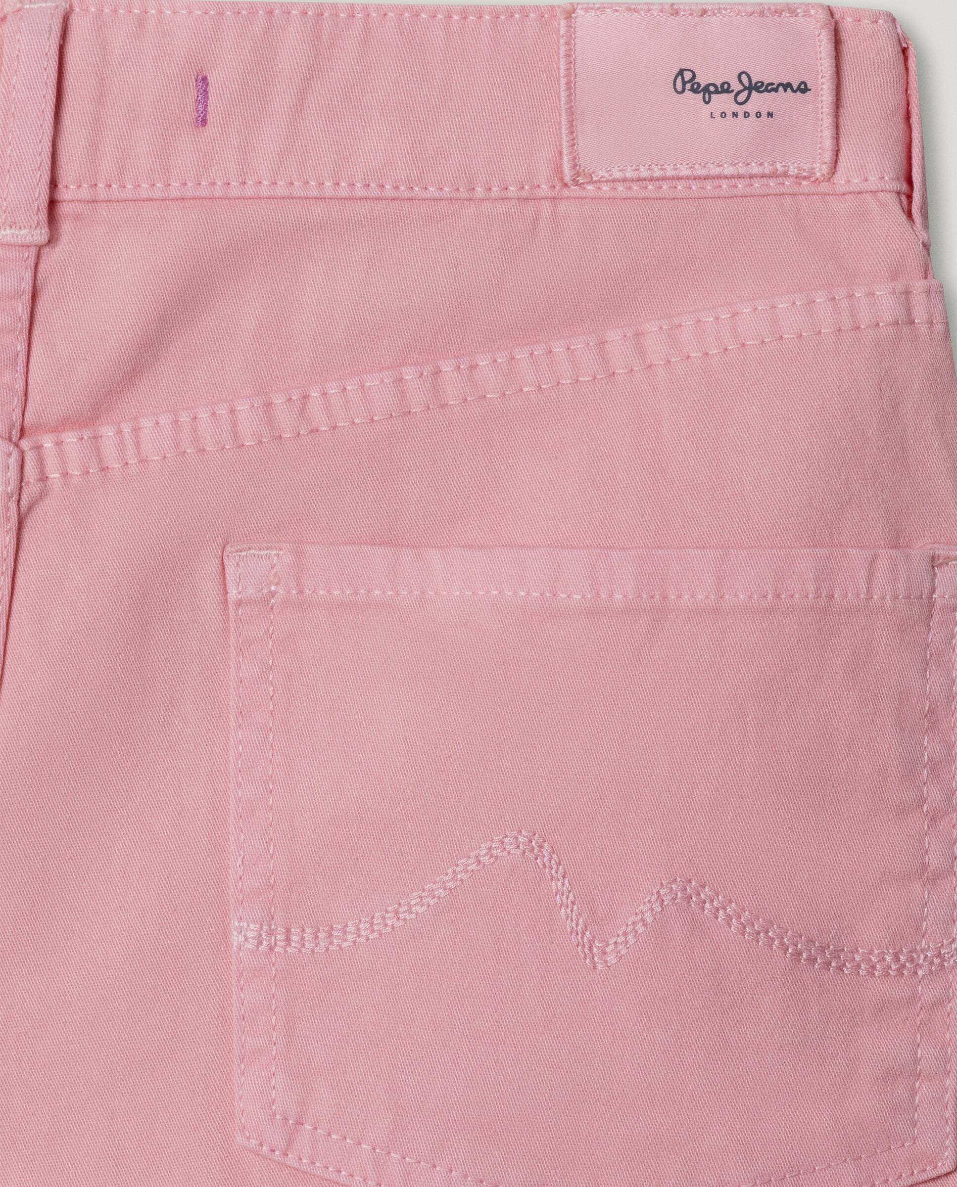 Shorts vaqueros teñidos Ofra de niña - Pepe Jeans - Rosa Rosa-5