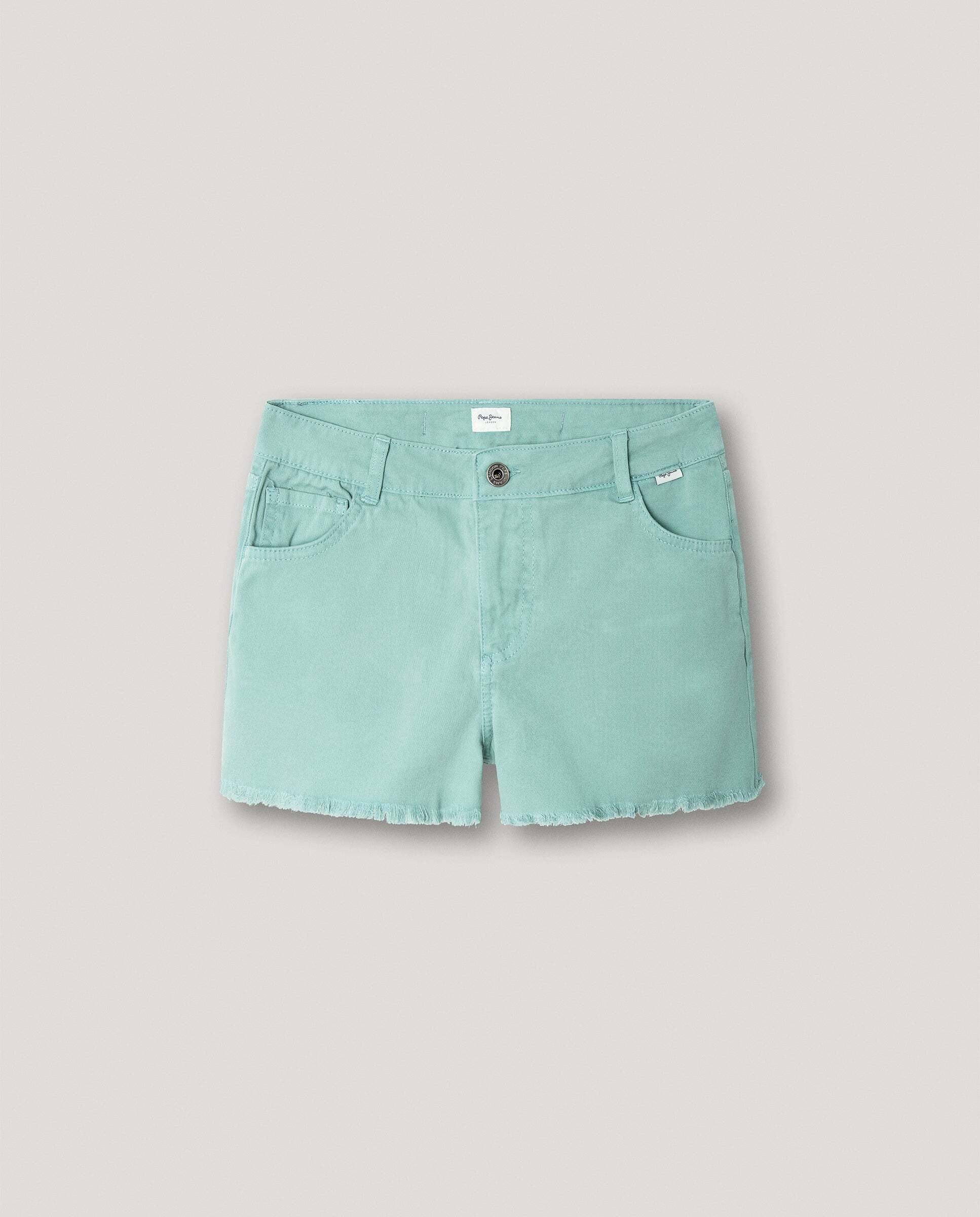 Shorts vaqueros teñidos Ofra de niña - Pepe Jeans - Verde Agua Verde Agua-1