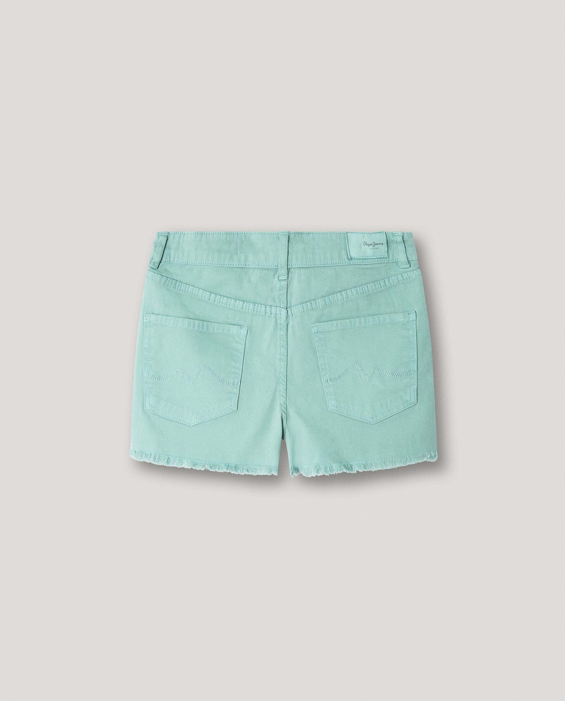 Shorts vaqueros teñidos Ofra de niña - Pepe Jeans - Verde Agua Verde Agua-3