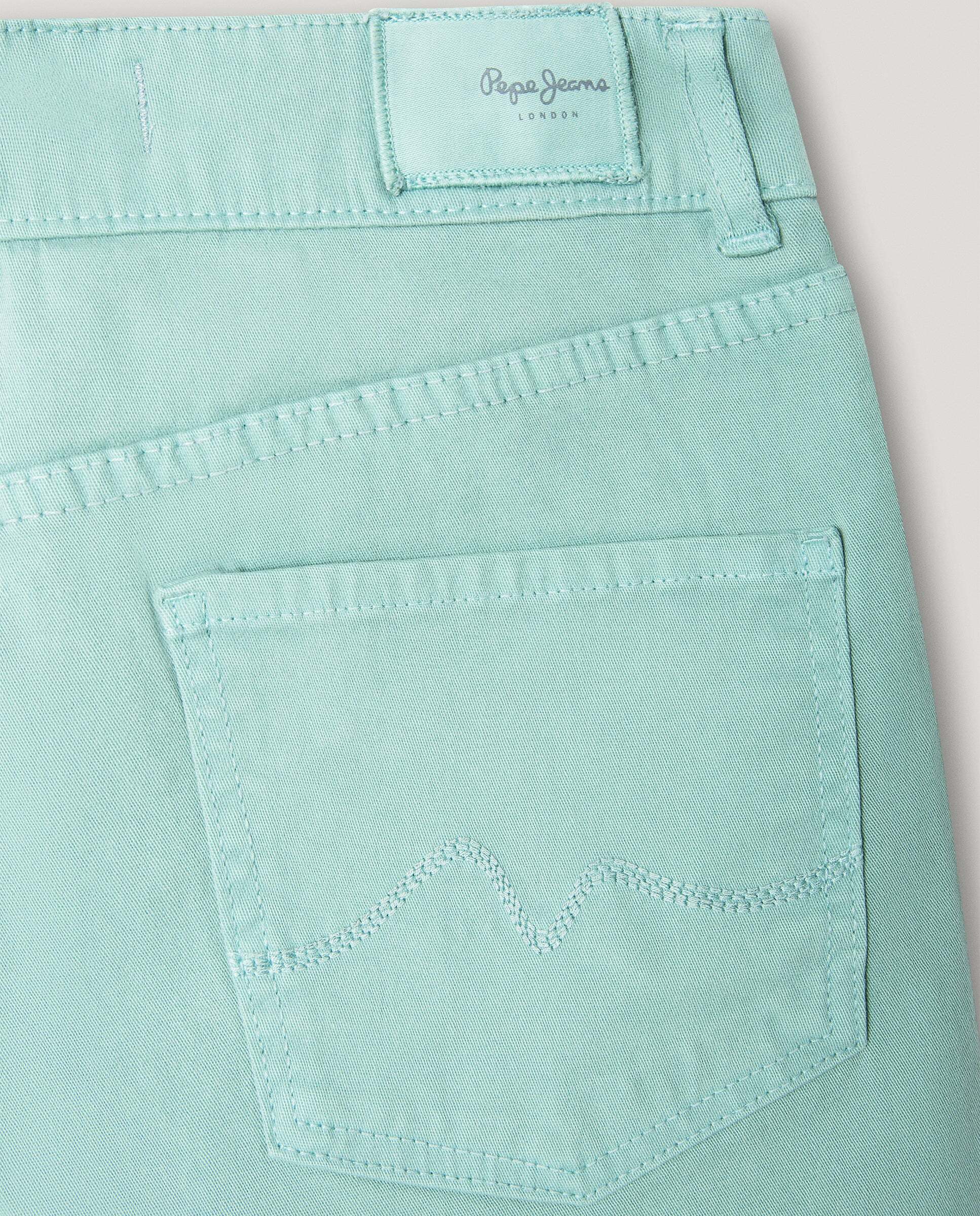 Shorts vaqueros teñidos Ofra de niña - Pepe Jeans - Verde Agua Verde Agua-4