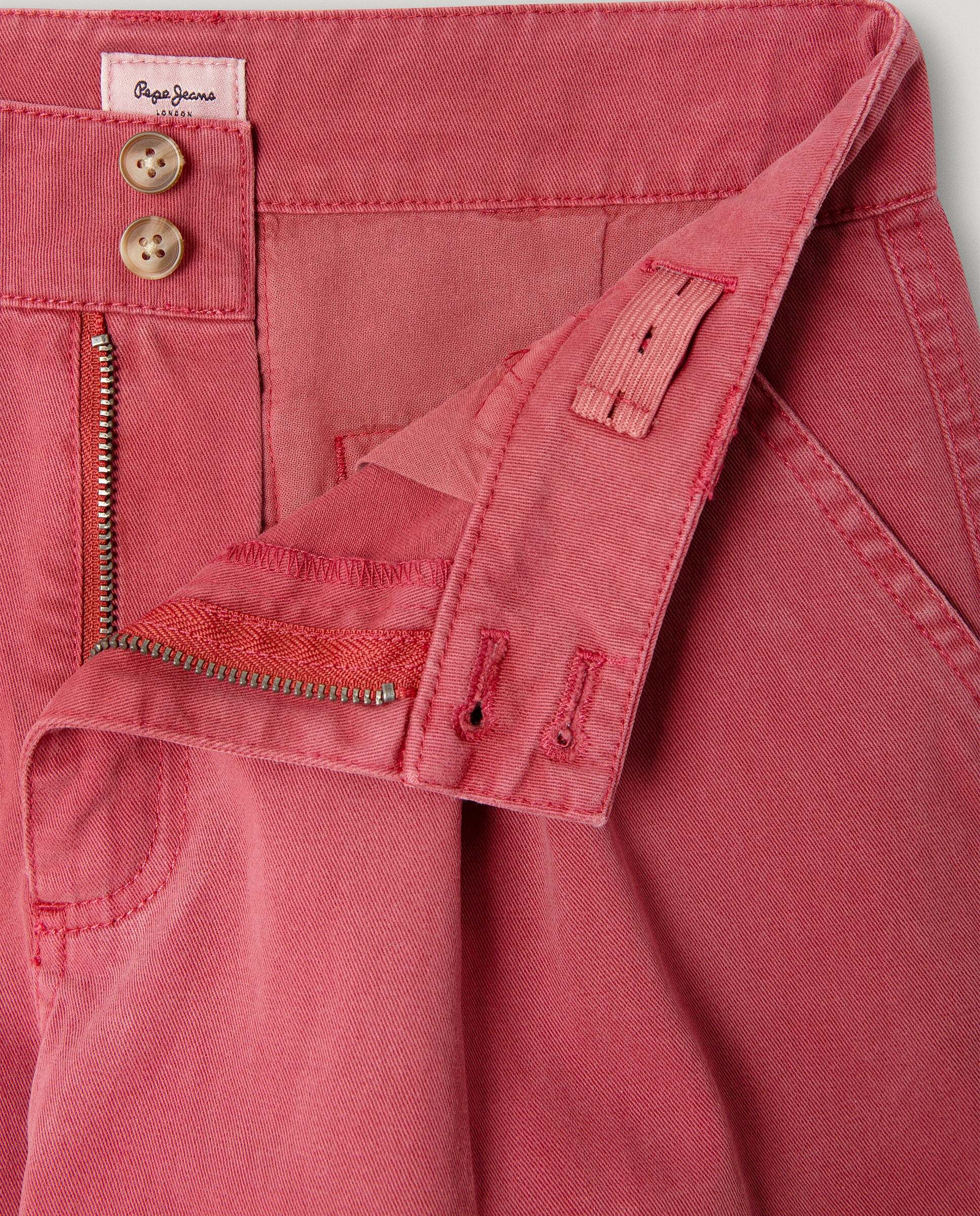 Shorts chinos Ivory de niña - Pepe Jeans - Granate Granate-2