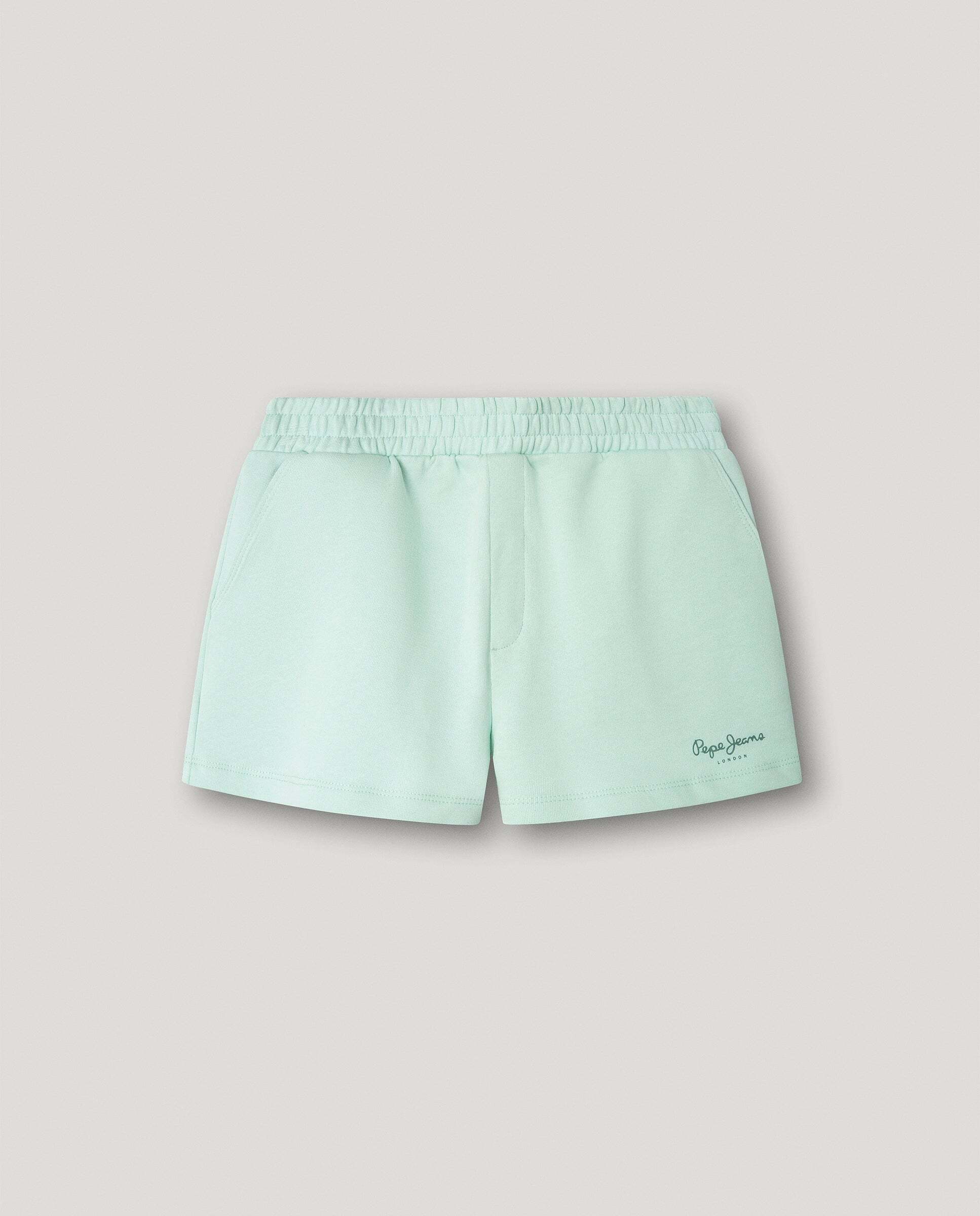 Shorts de felpa Gab de niña - Pepe Jeans - Verde Agua Verde Agua-1