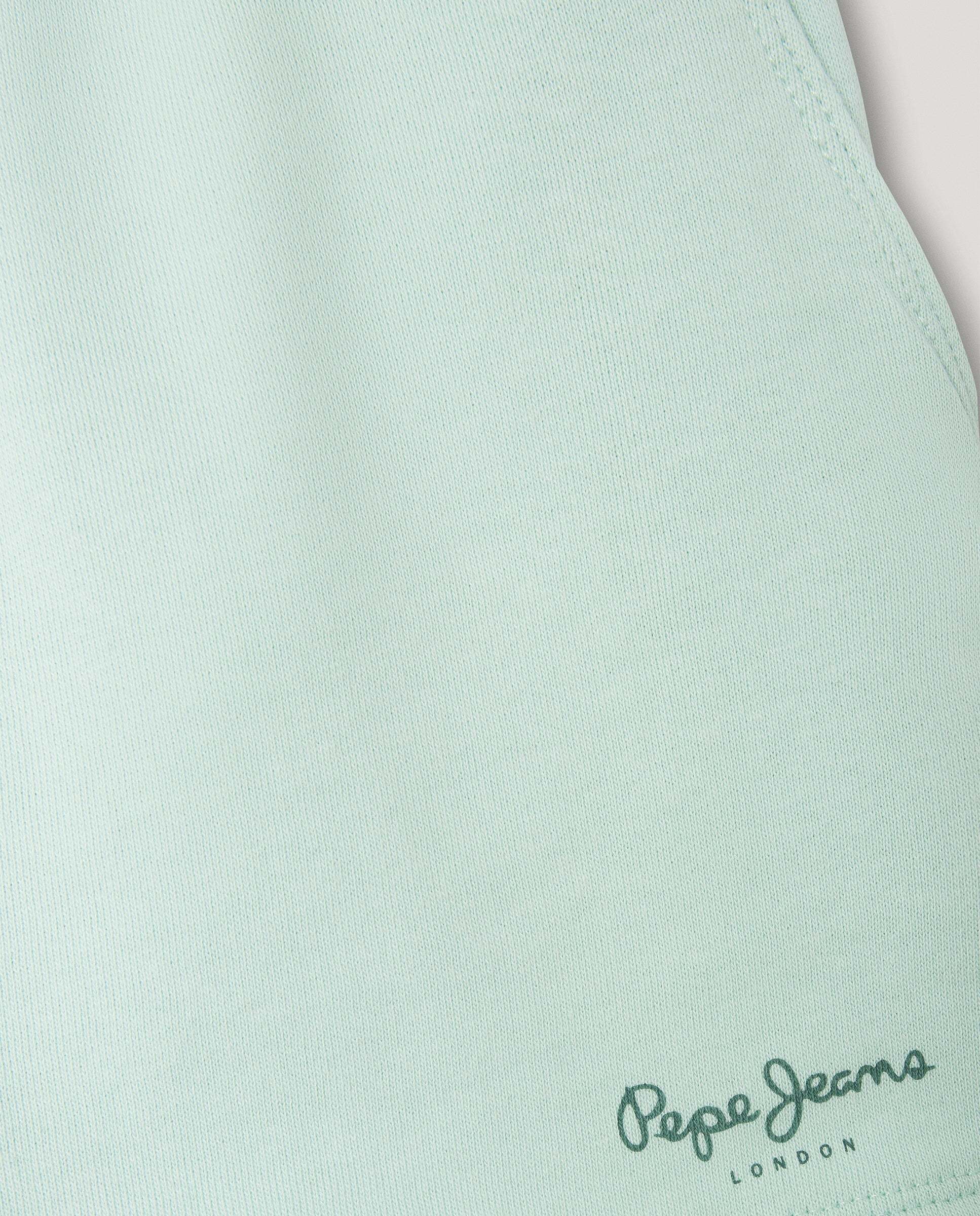Shorts de felpa Gab de niña - Pepe Jeans - Verde Agua Verde Agua-5