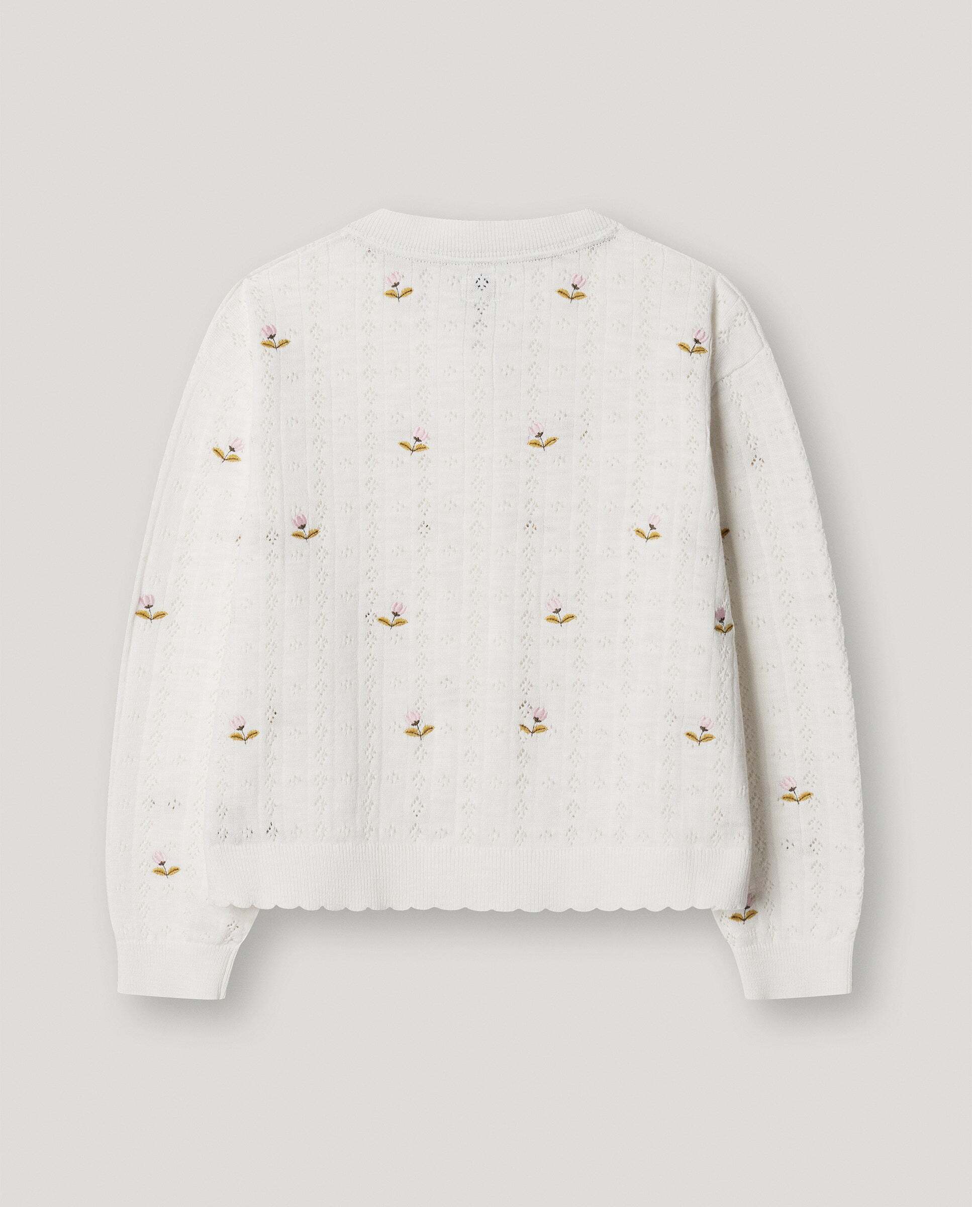 Cárdigan floral Fancy de niña - Pepe Jeans - Crudo Crudo-3