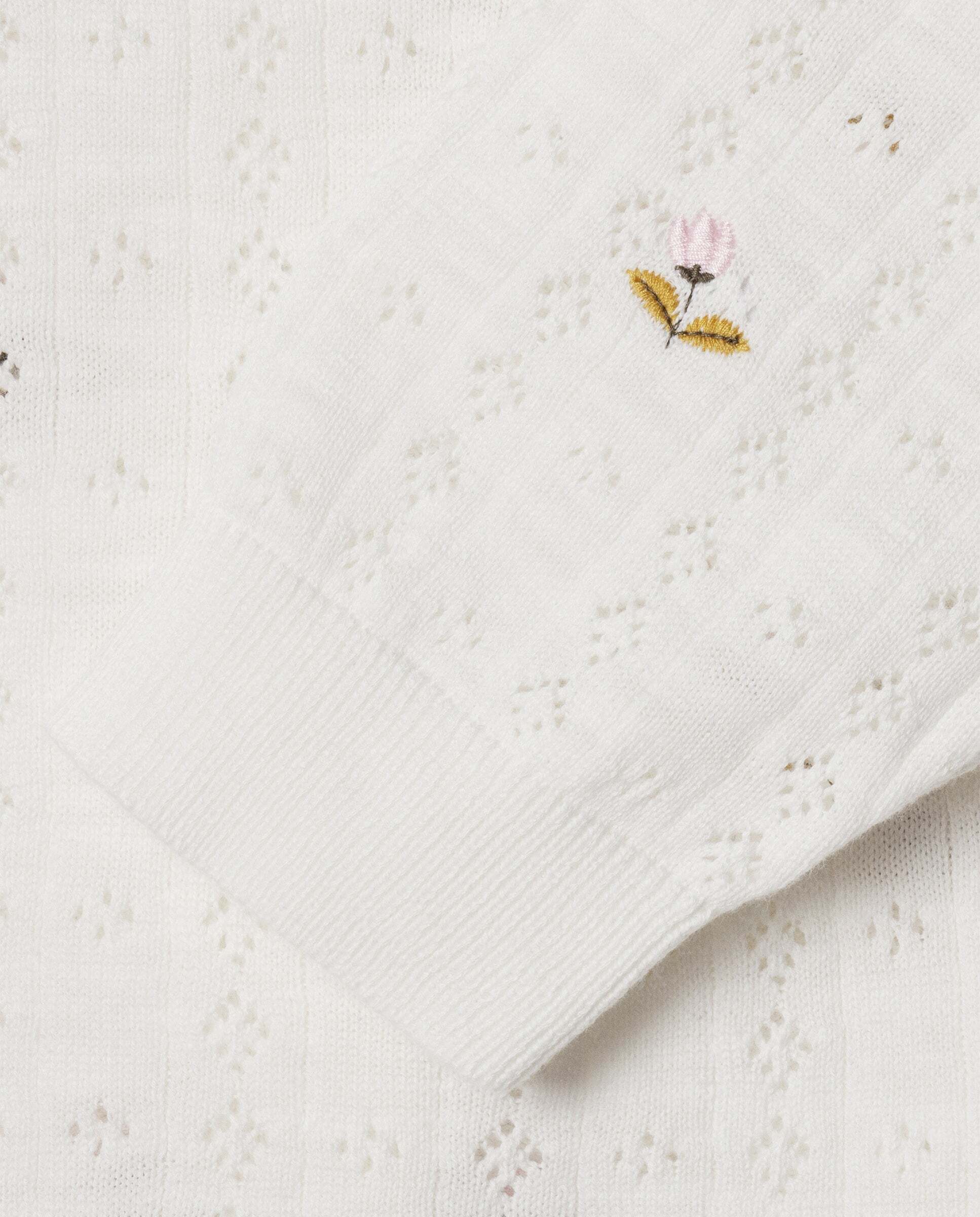 Cárdigan floral Fancy de niña - Pepe Jeans - Crudo Crudo-5