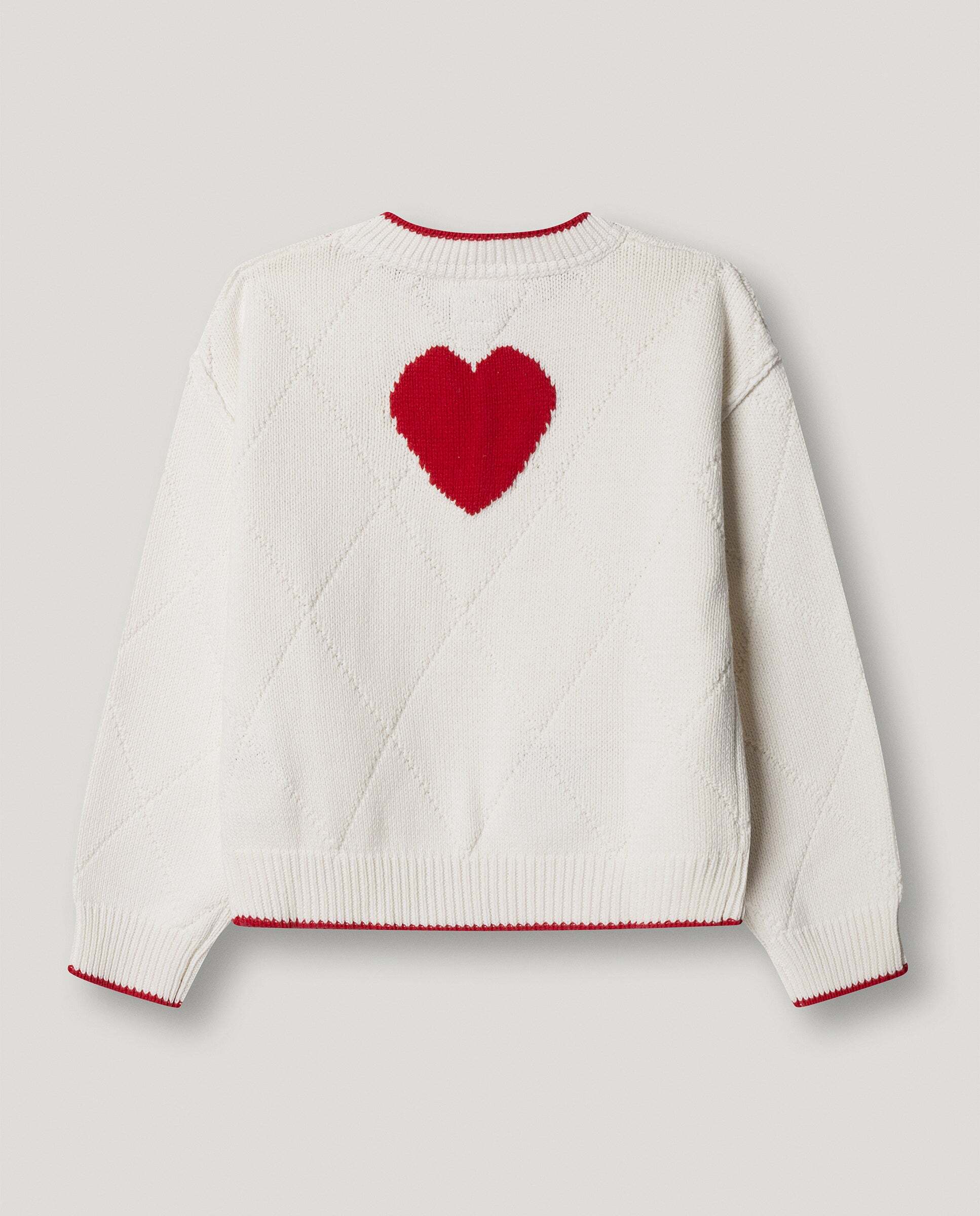 Jersey de punto con diseño de rombos Florence de niña - Pepe Jeans - Blanco Blanco-3