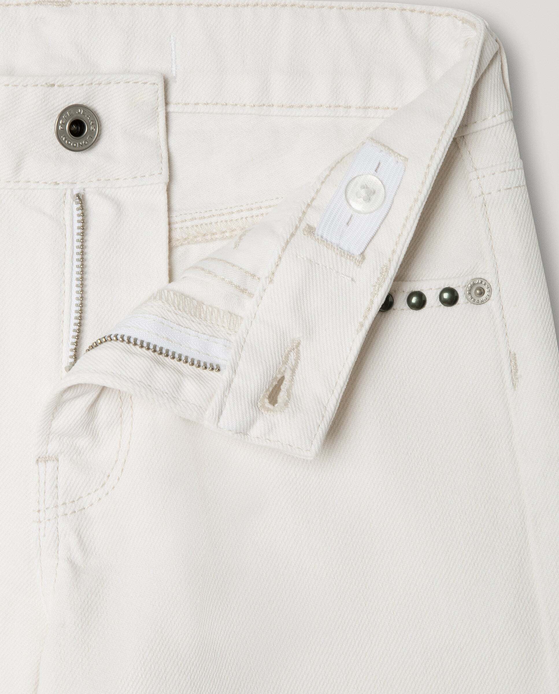 Pantalón vaquero con tachuelas Wide Leg Lexy Ecru Studs de niña - Pepe Jeans - Blanco Blanco-3