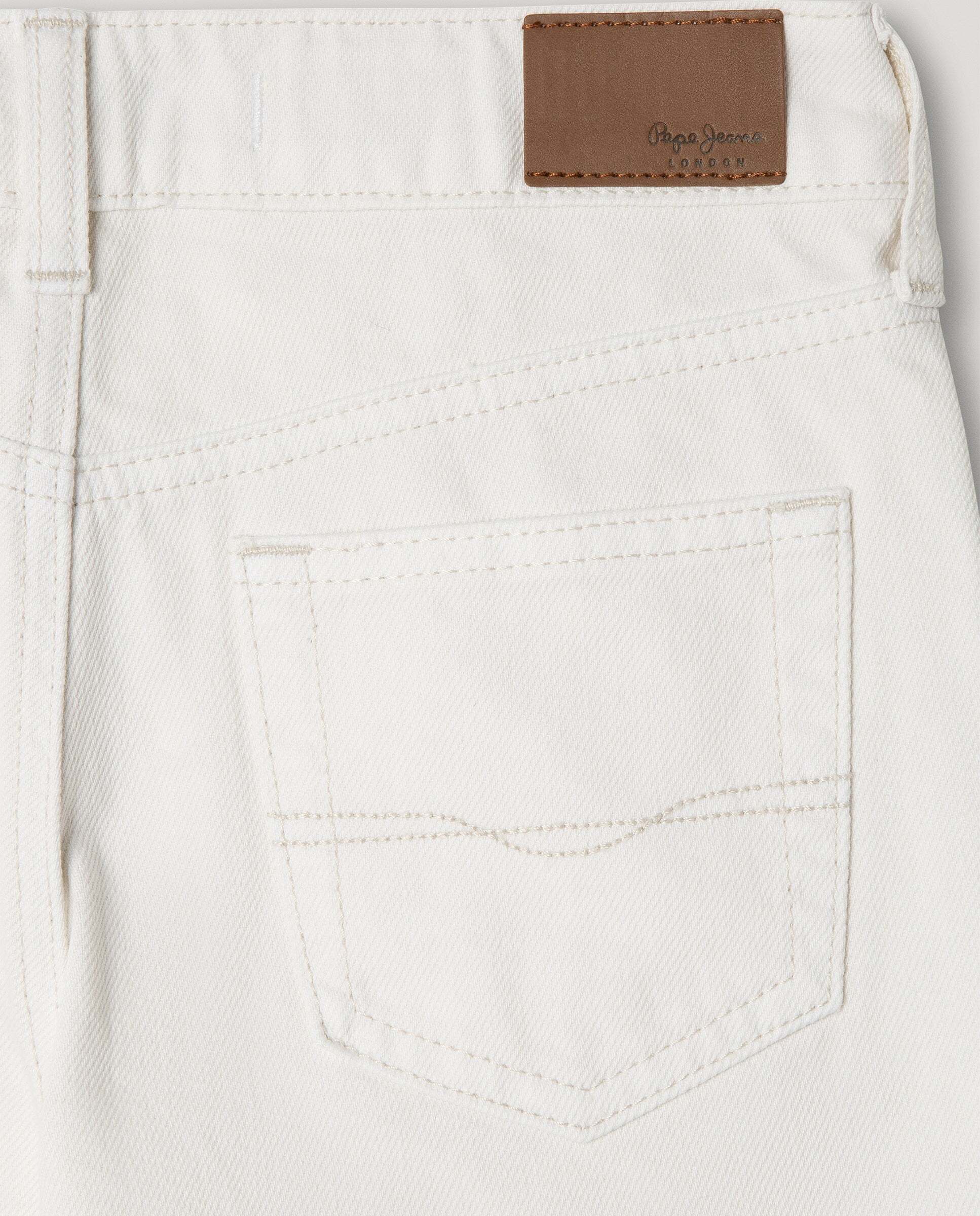 Pantalón vaquero con tachuelas Wide Leg Lexy Ecru Studs de niña - Pepe Jeans - Blanco Blanco-5