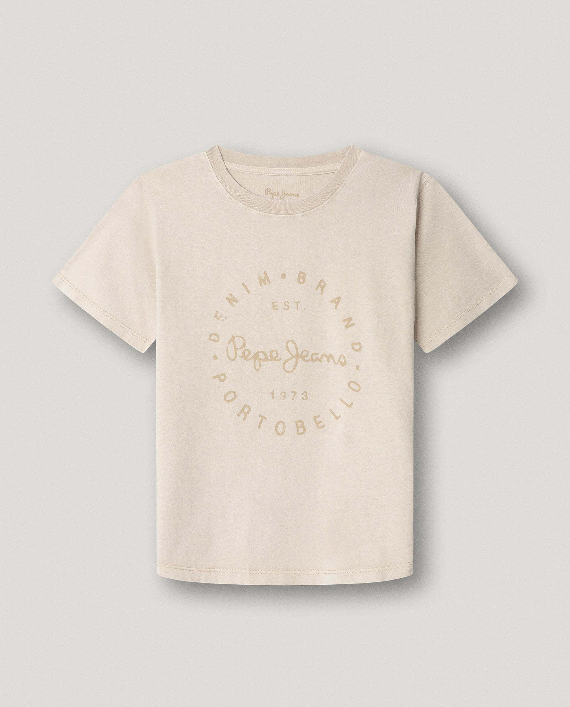 Camiseta Wallace de niño - Pepe Jeans - Crema Crema-1
