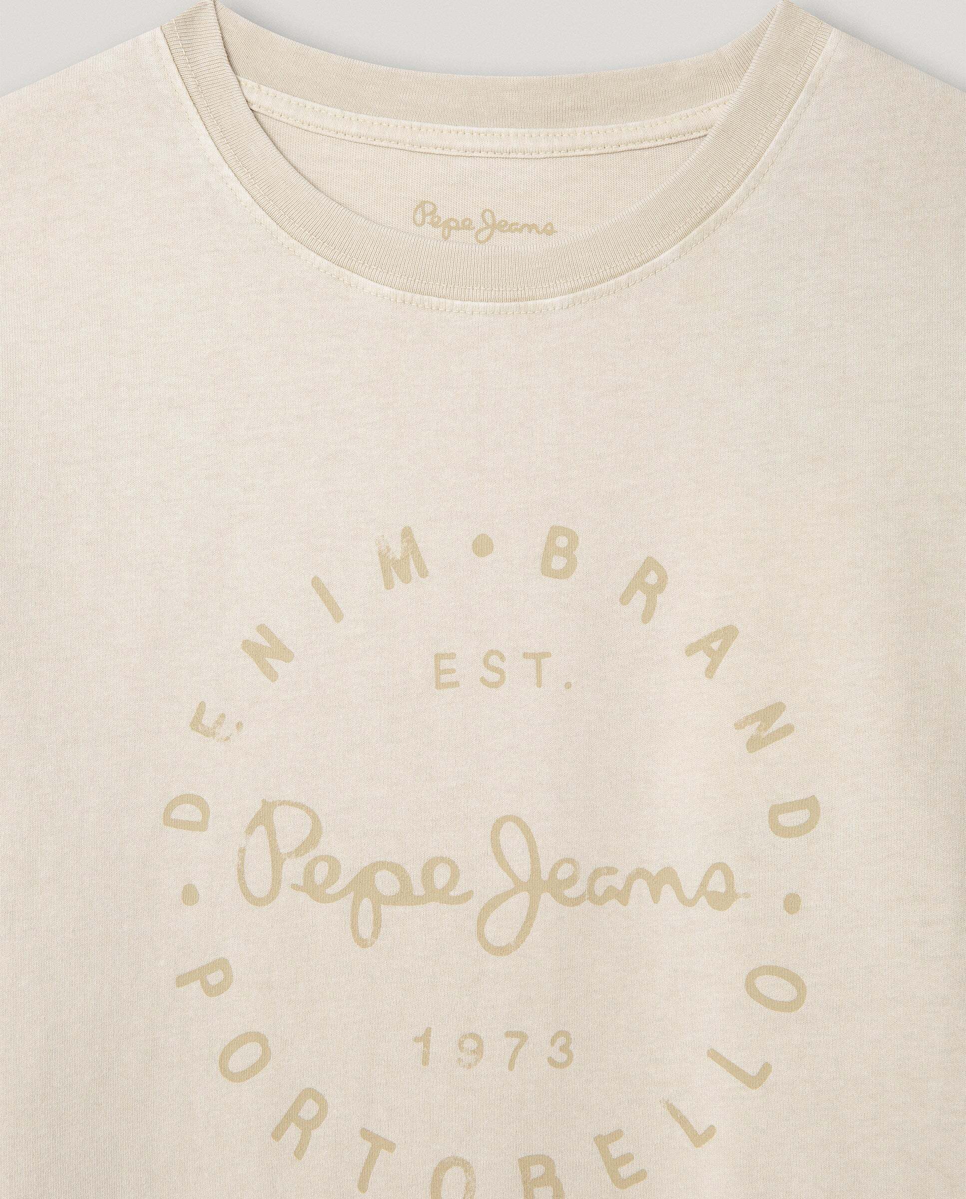Camiseta Wallace de niño - Pepe Jeans - Crema Crema-2