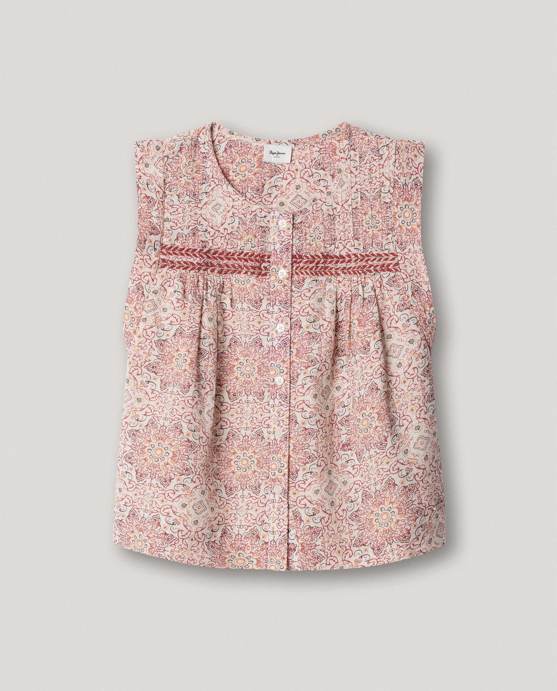 Blusa sin mangas estampada Hella de niña - Pepe Jeans - Multicolor Multicolor-1