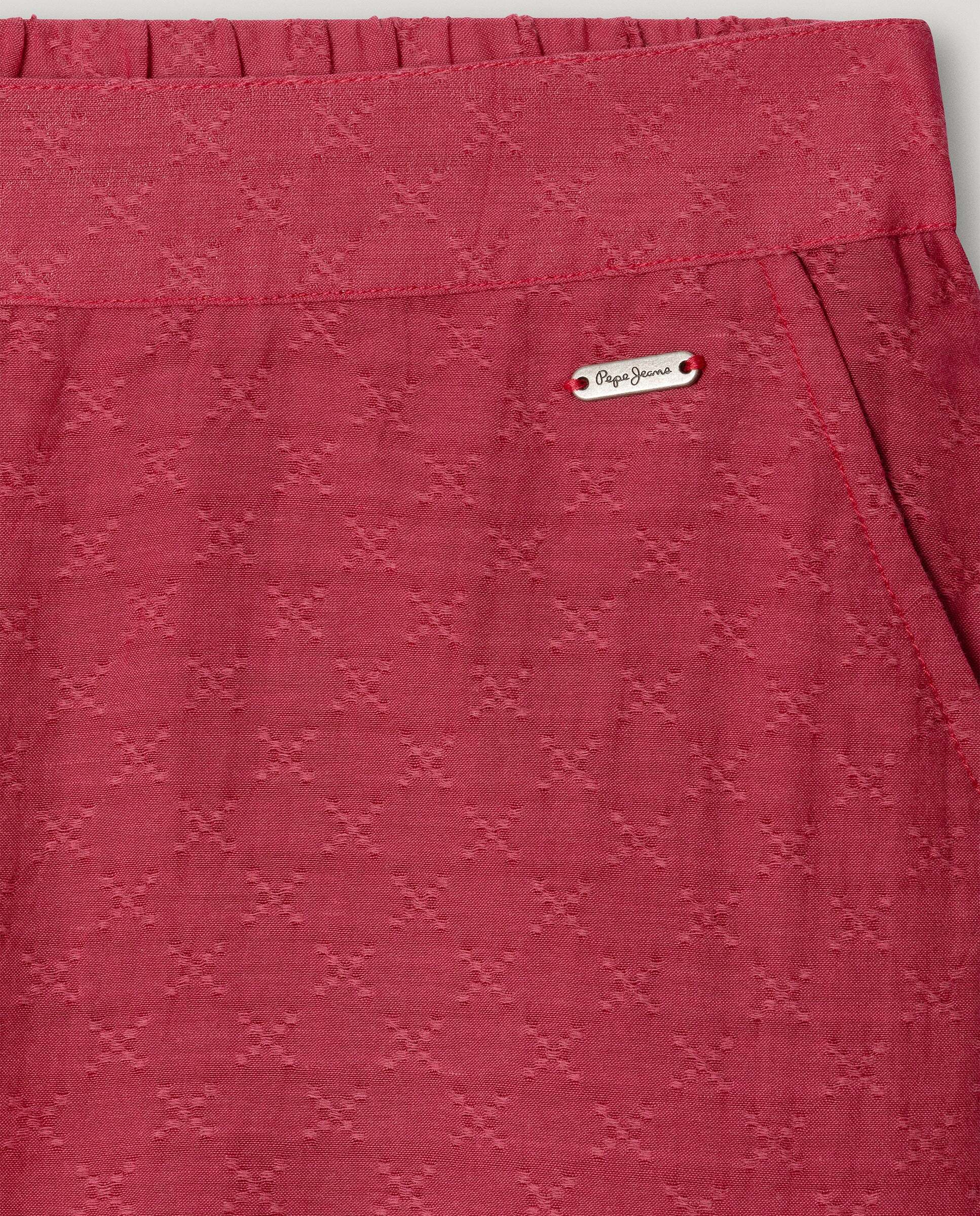 Pantalón con espejos Honour de niña - Pepe Jeans - Granate Granate-2