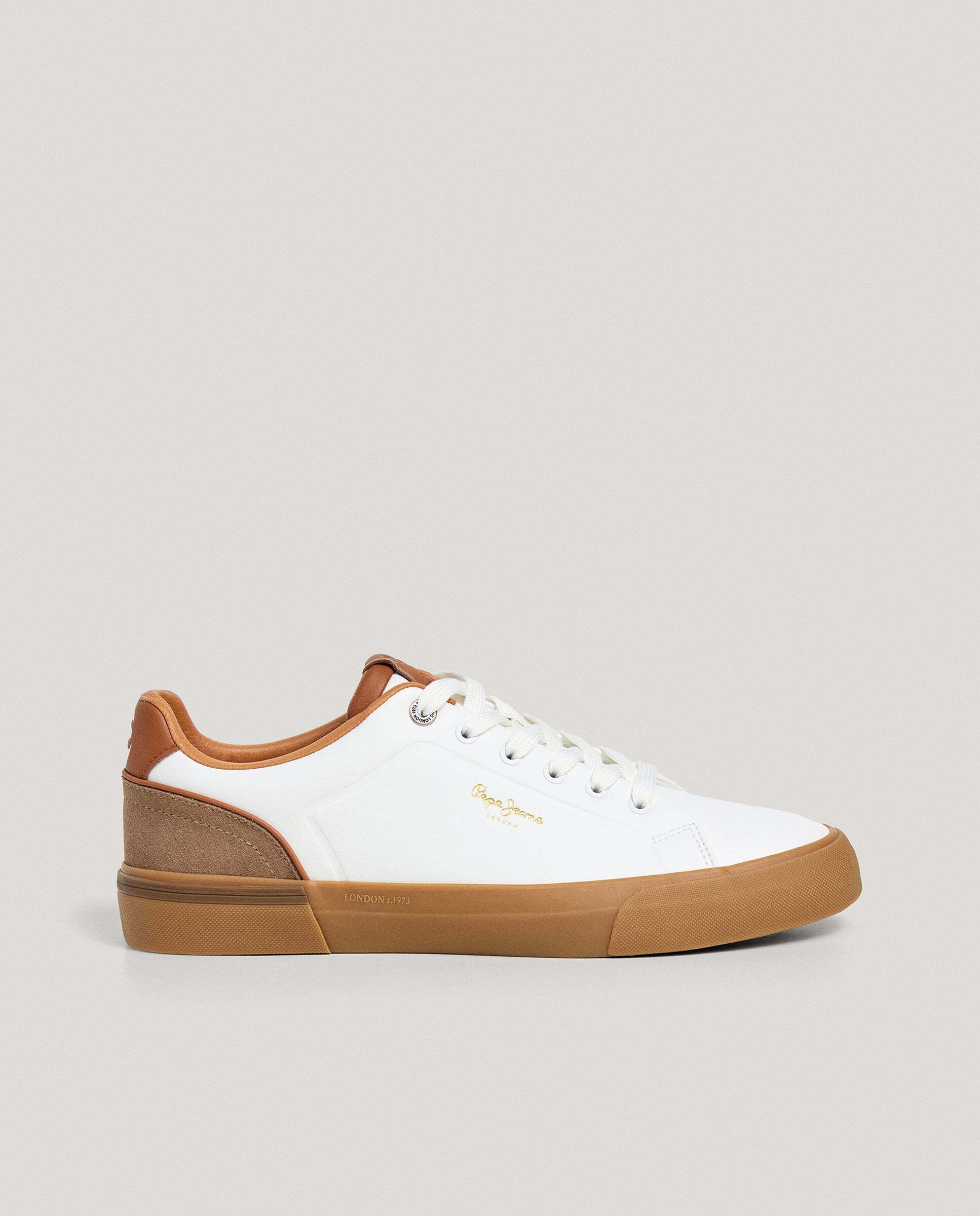 Imagen 0 de Kenton - zapatillas clásicas con detalles en ante Blanco