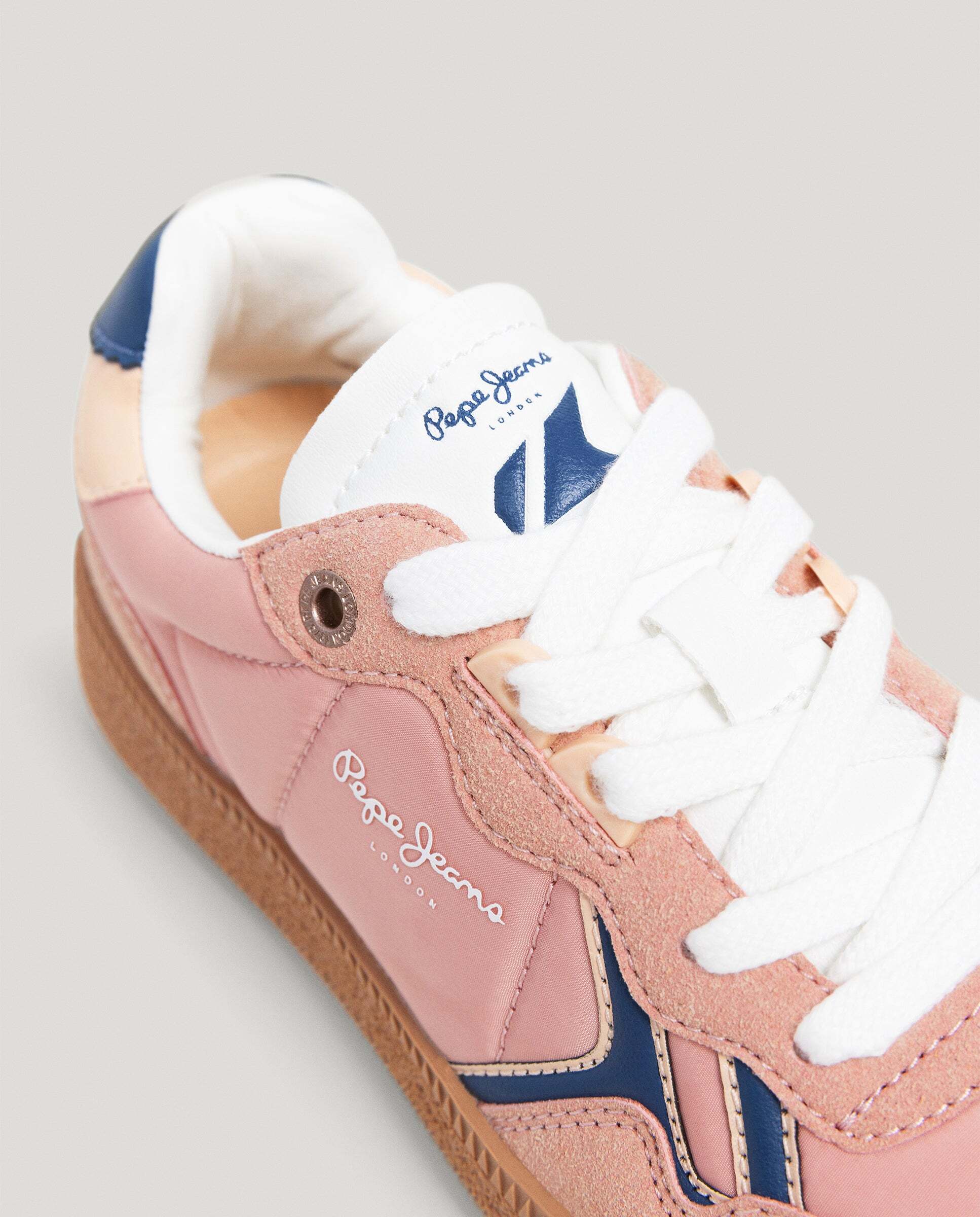 Zapatillas de niña efecto ante suela cupsole - Pepe Jeans - Rosa Rosa-5