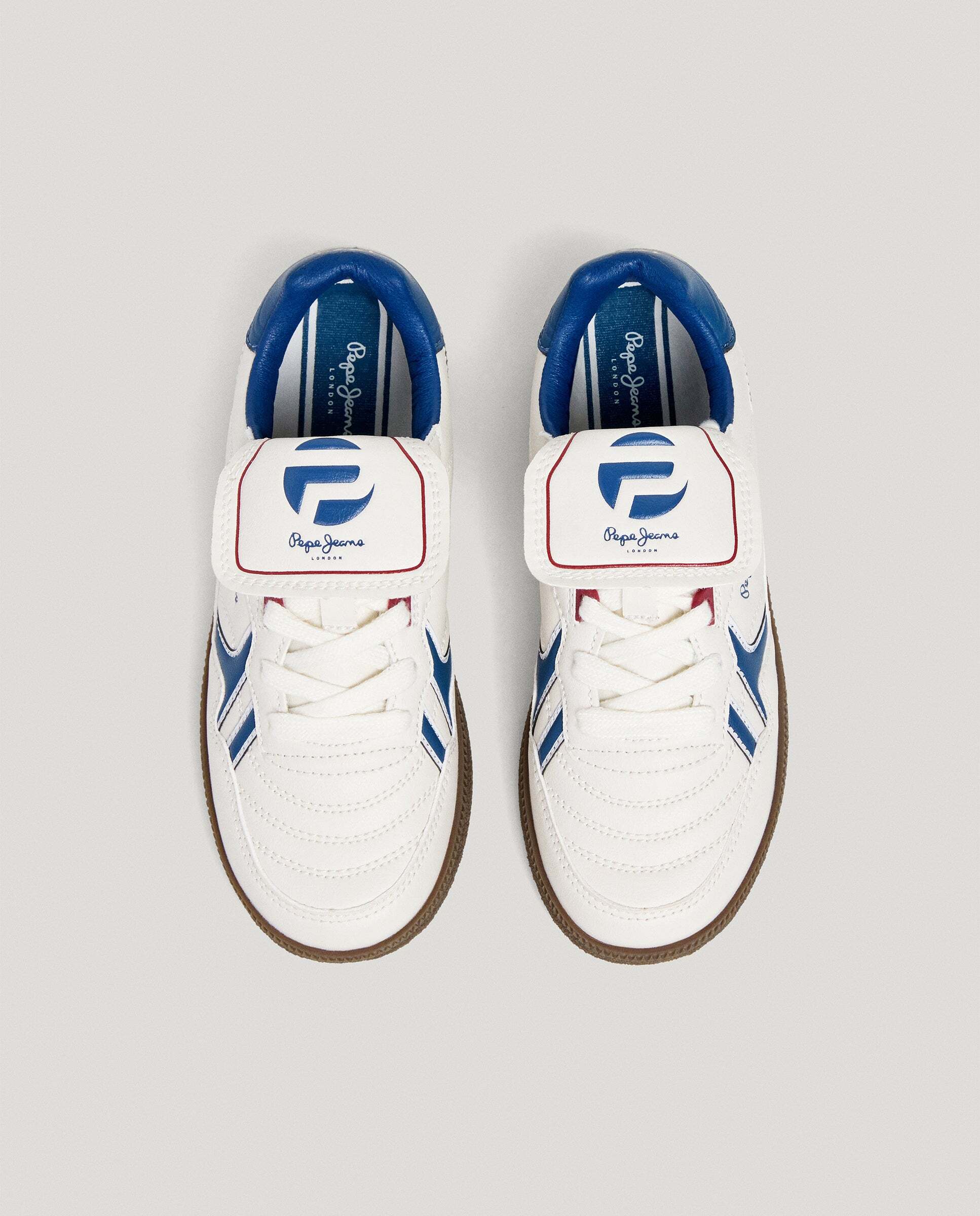Zapatillas de niño efecto piel suela cupsole - Pepe Jeans - Blanco Blanco-2