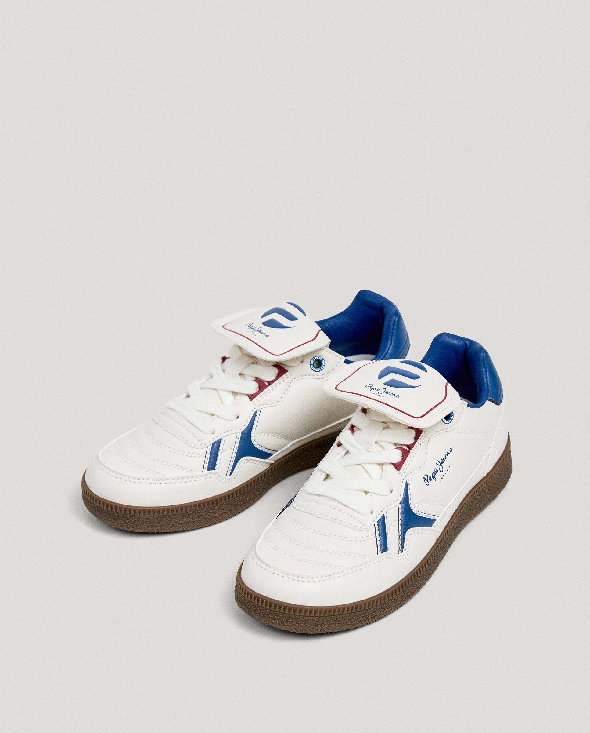 Zapatillas de niño efecto piel suela cupsole - Pepe Jeans - Blanco Blanco-3