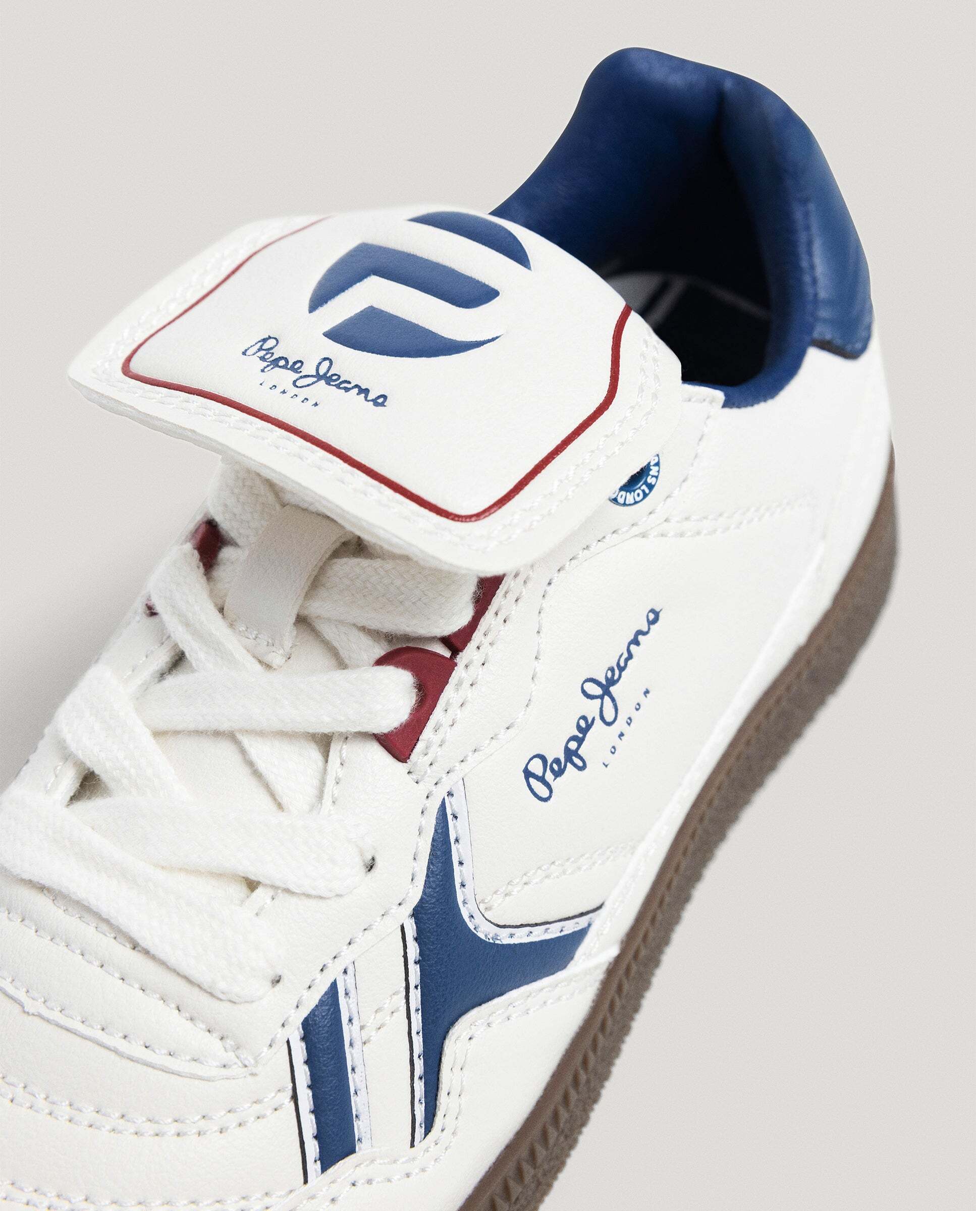 Zapatillas de niño efecto piel suela cupsole - Pepe Jeans - Blanco Blanco-5