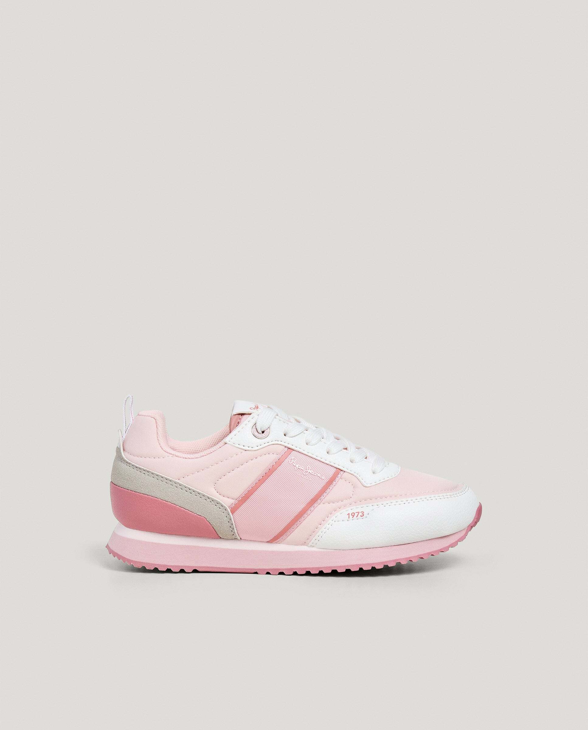 Imagen 0 de Zapatillas running de niña combinadas Blanco