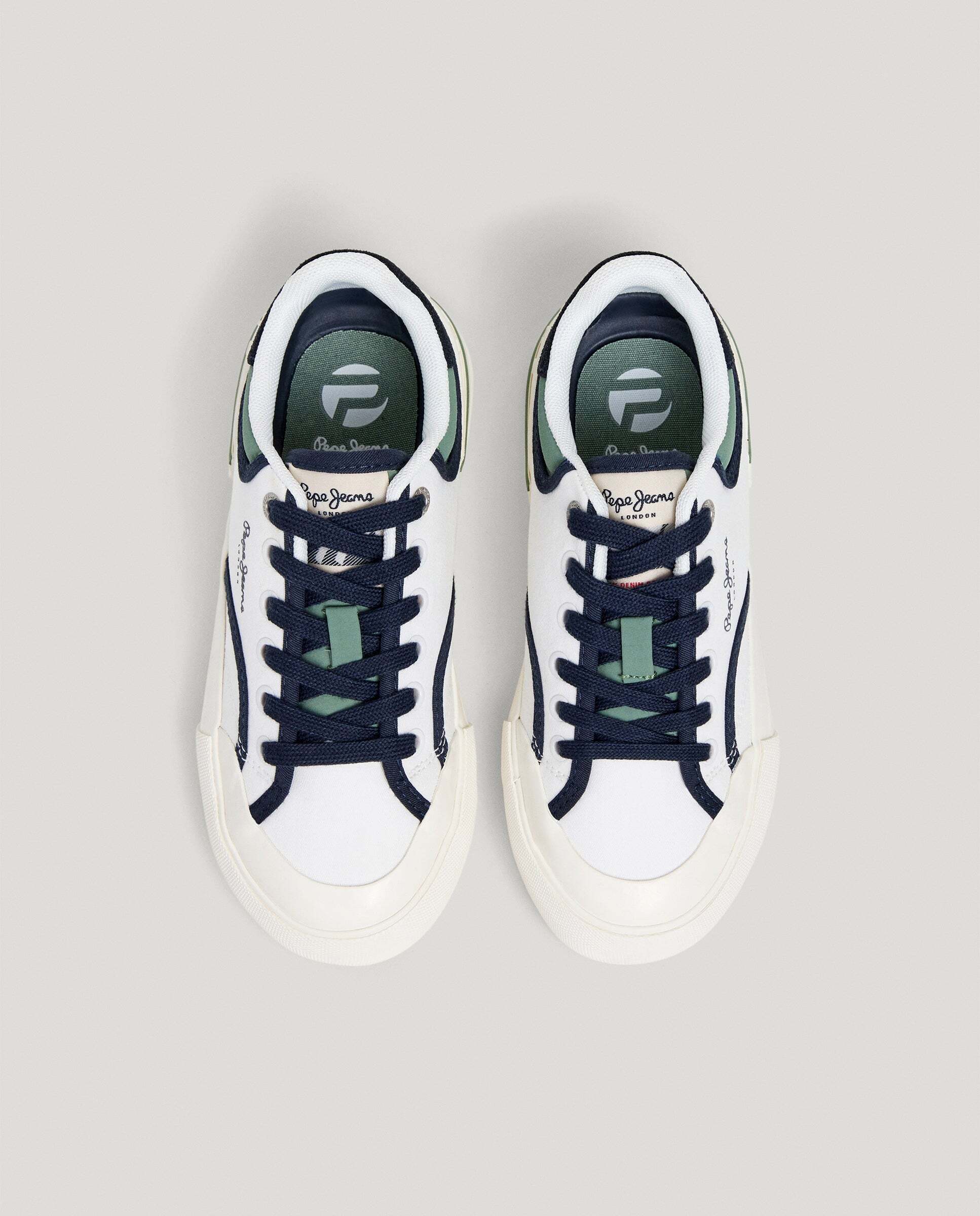 Zapatillas combinadas - Pepe Jeans - nolan - Blanco Blanco-2