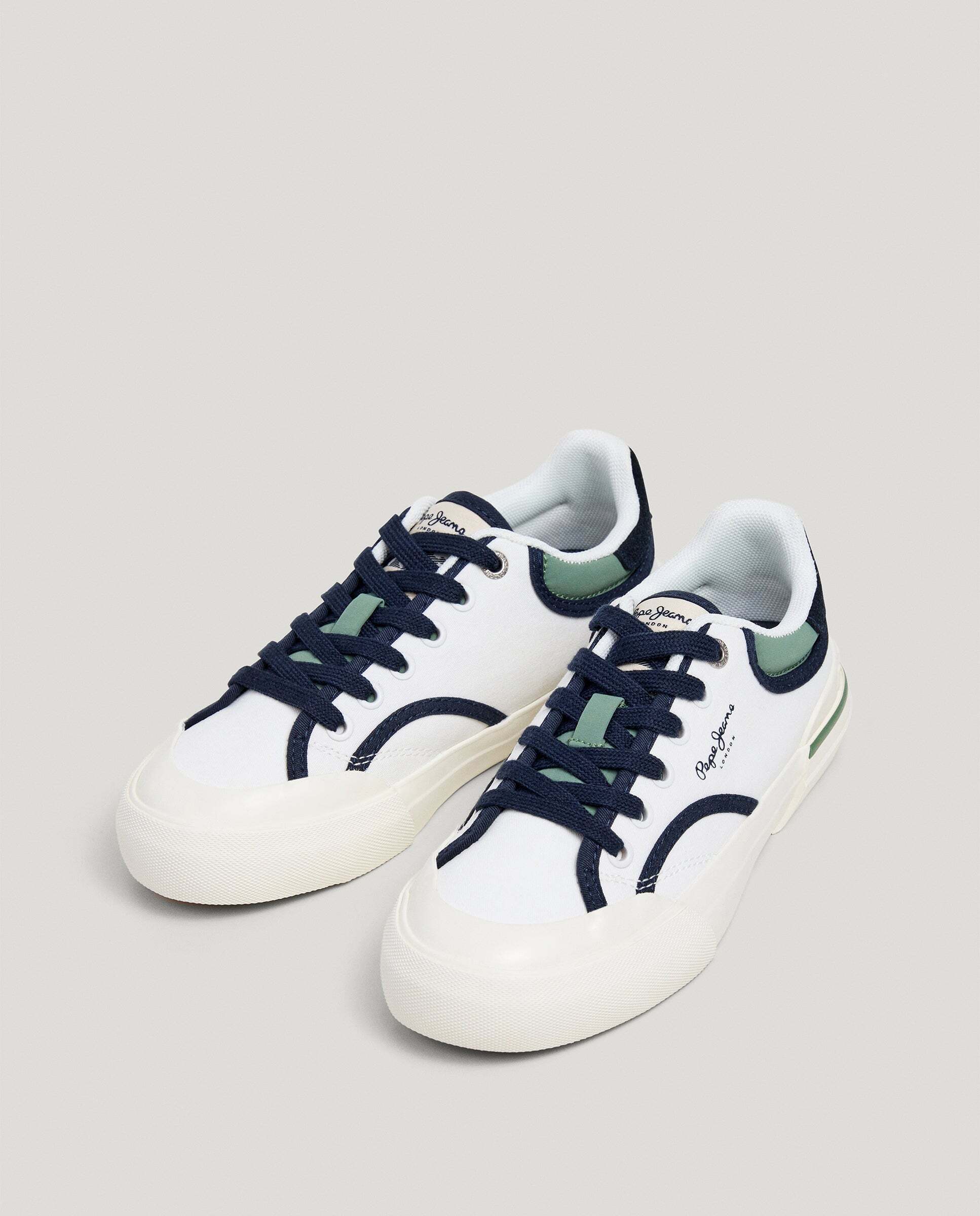 Zapatillas combinadas - Pepe Jeans - nolan - Blanco Blanco-3