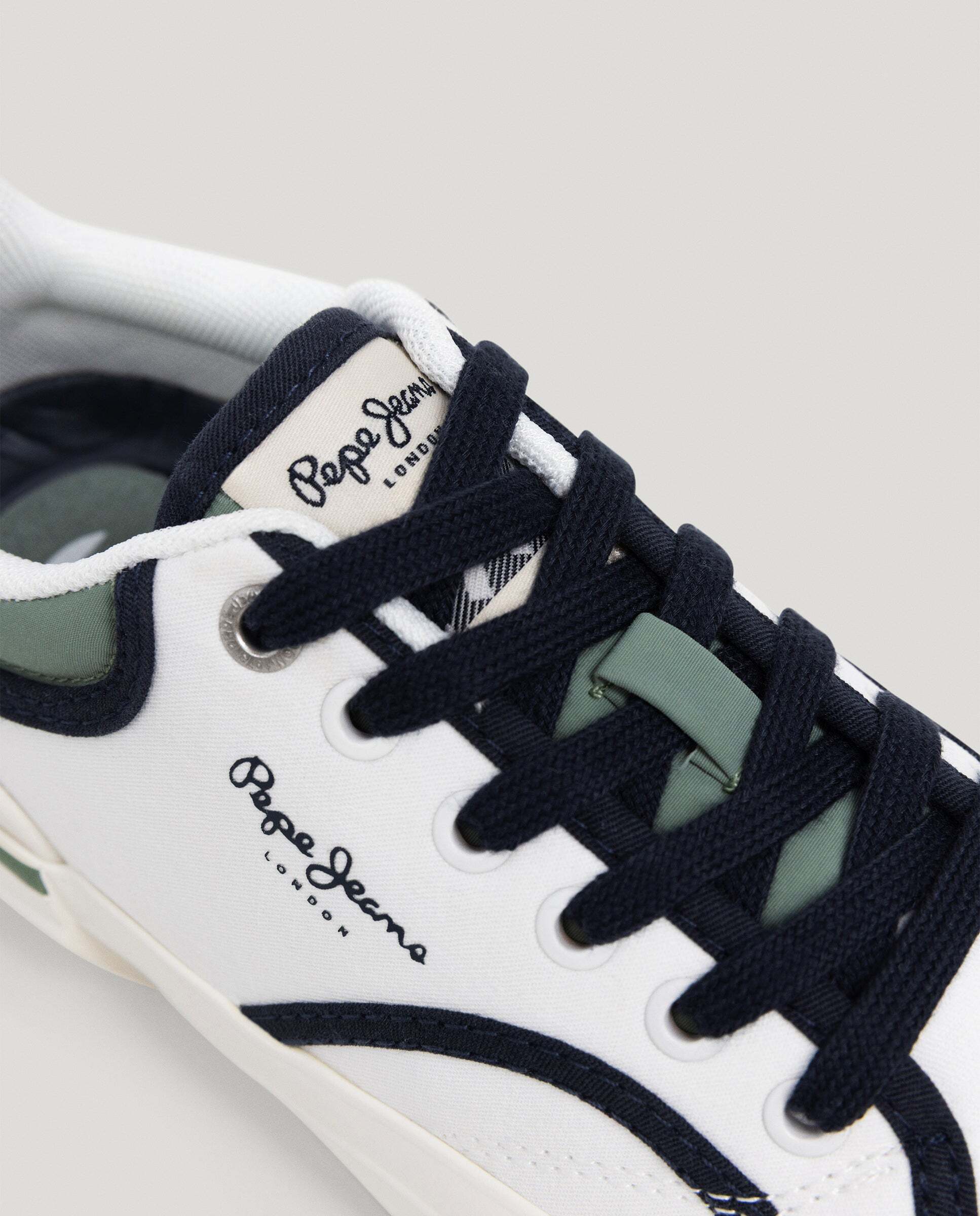 Zapatillas combinadas - Pepe Jeans - nolan - Blanco Blanco-5