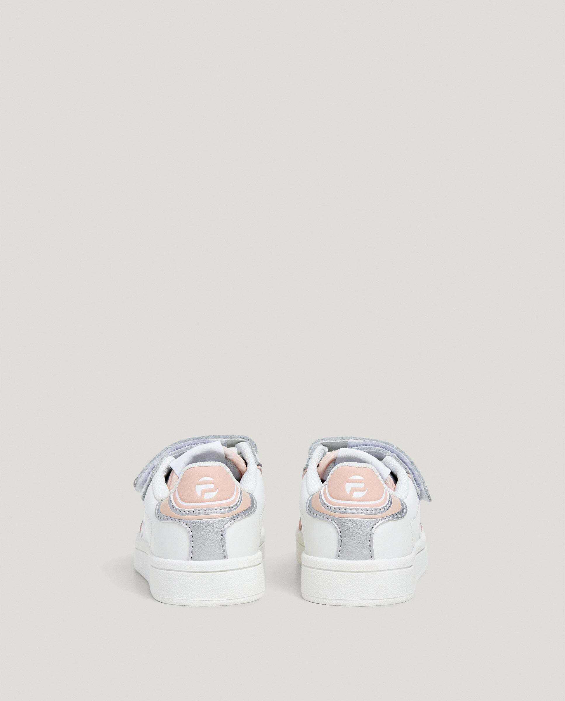 Zapatillas de niña de piel cierre cierre adherente - Pepe Jeans - Blanco Blanco-4