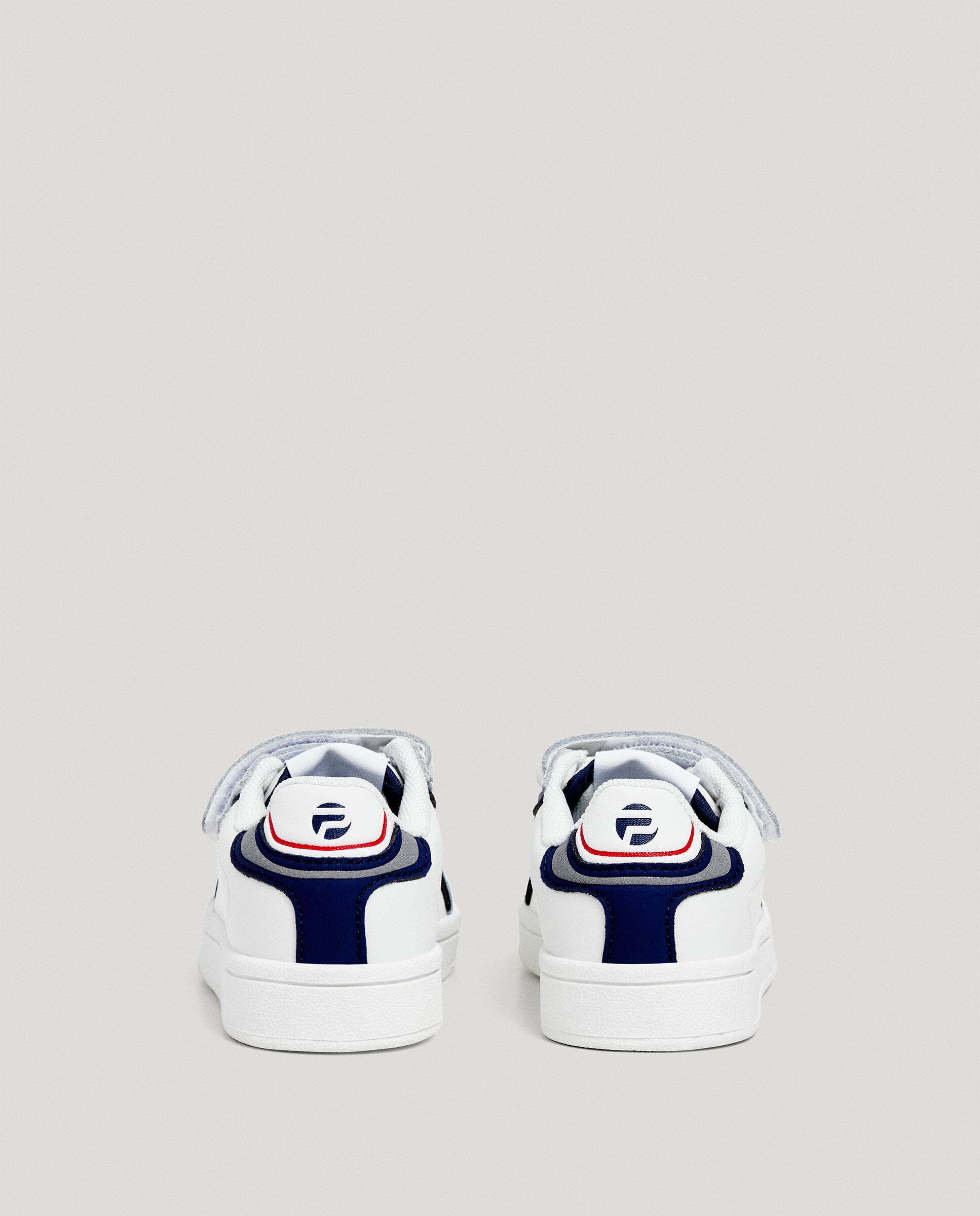 Zapatillas de niño de piel cierre cierre adherente - Pepe Jeans - Blanco Blanco-4