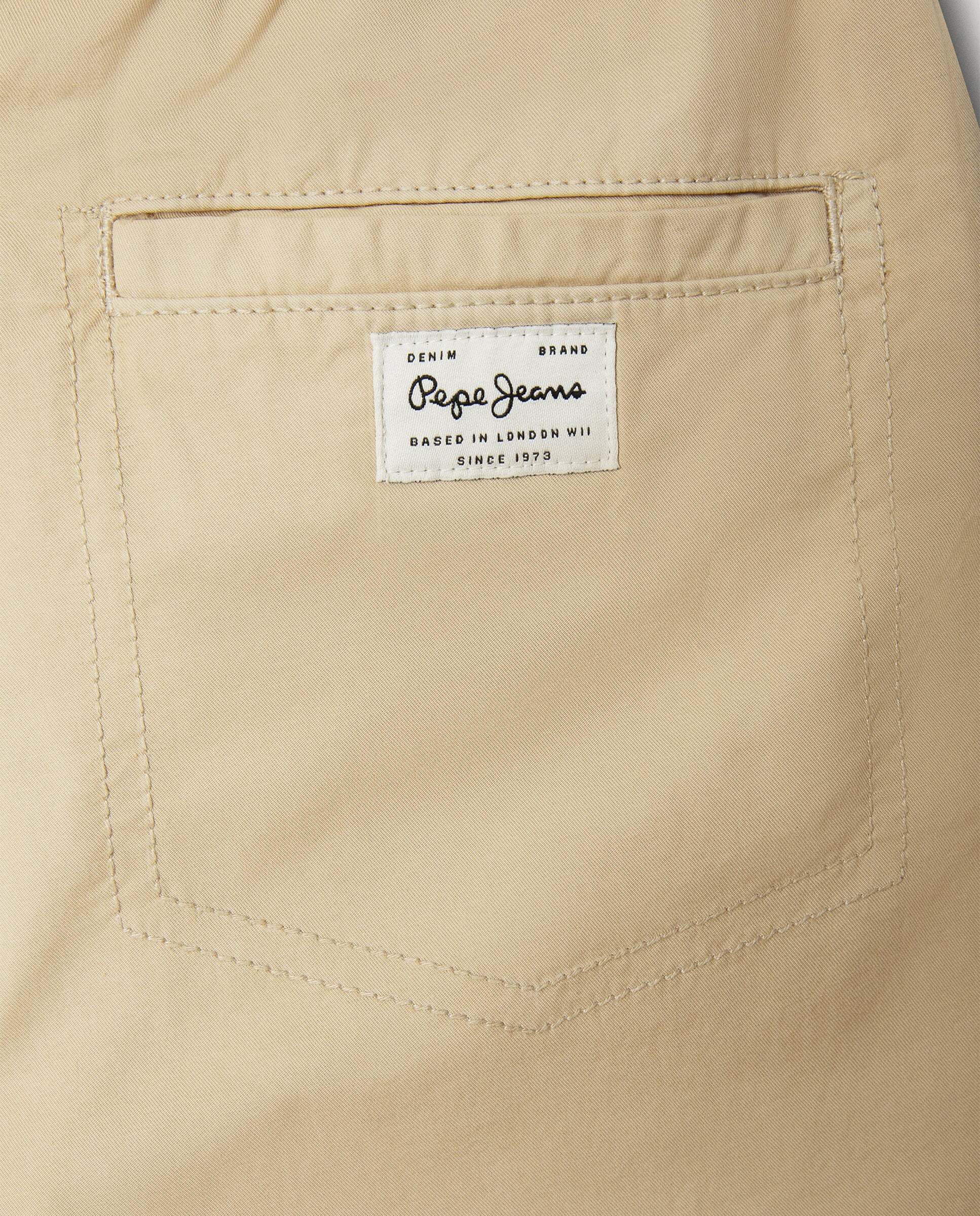 Shorts chinos con cordón ajustable Stephen de niño - Pepe Jeans - Camel Camel-4