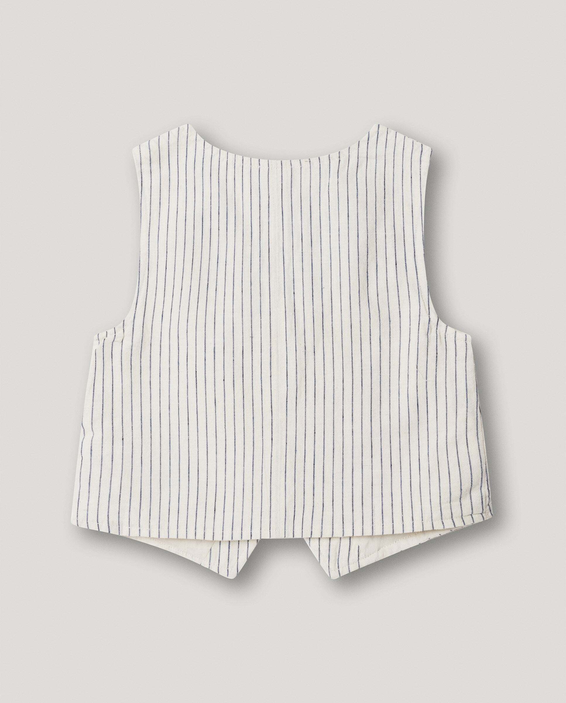 Chaleco a rayas Izzy de niña - Pepe Jeans - Crudo Crudo-3